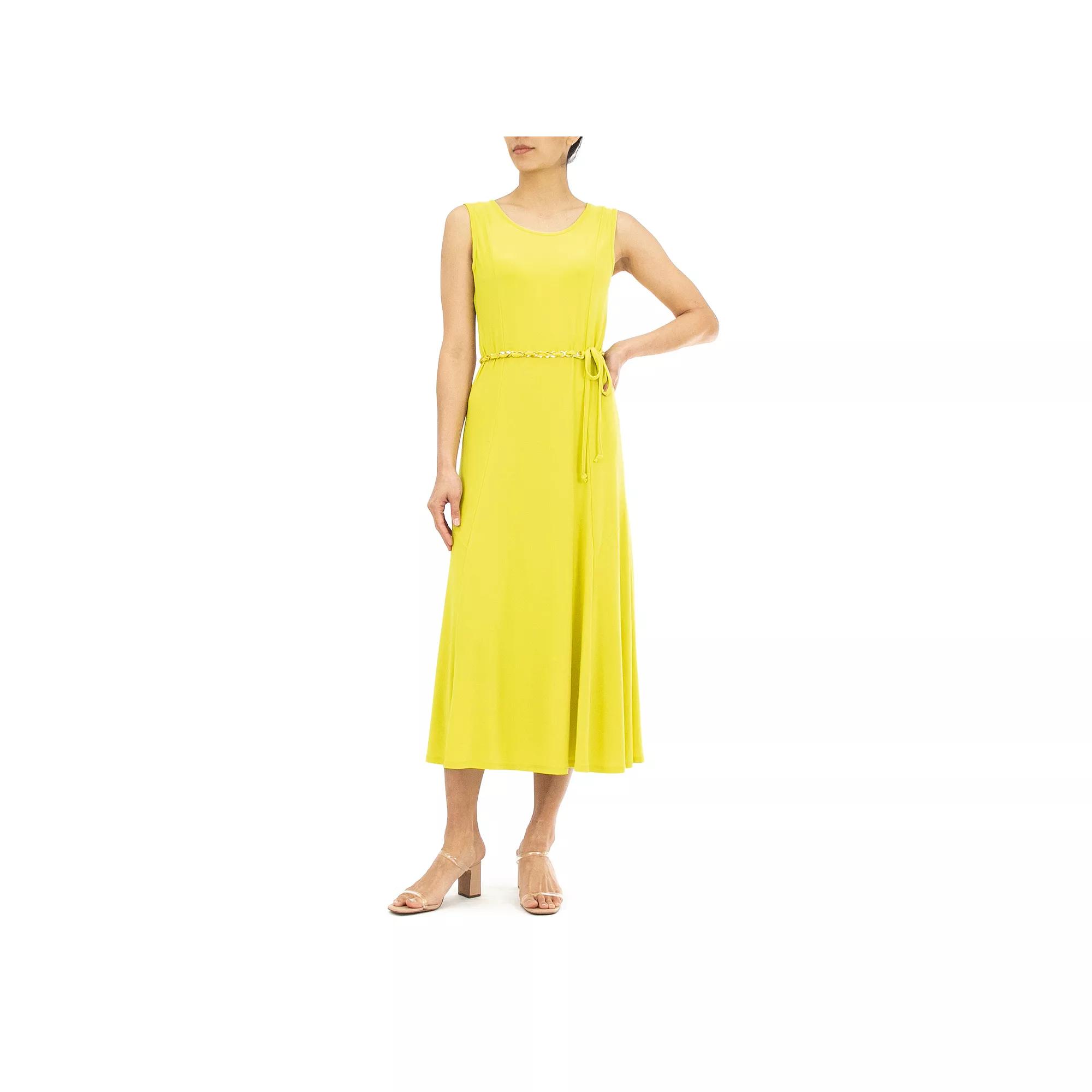 Women's Nina Leonard A-Line Midi Tank Top Dress,  Product Image