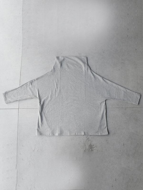 Urban Black&Gray High-Neck Long Sleeve Oversize T-Shirt Product Image