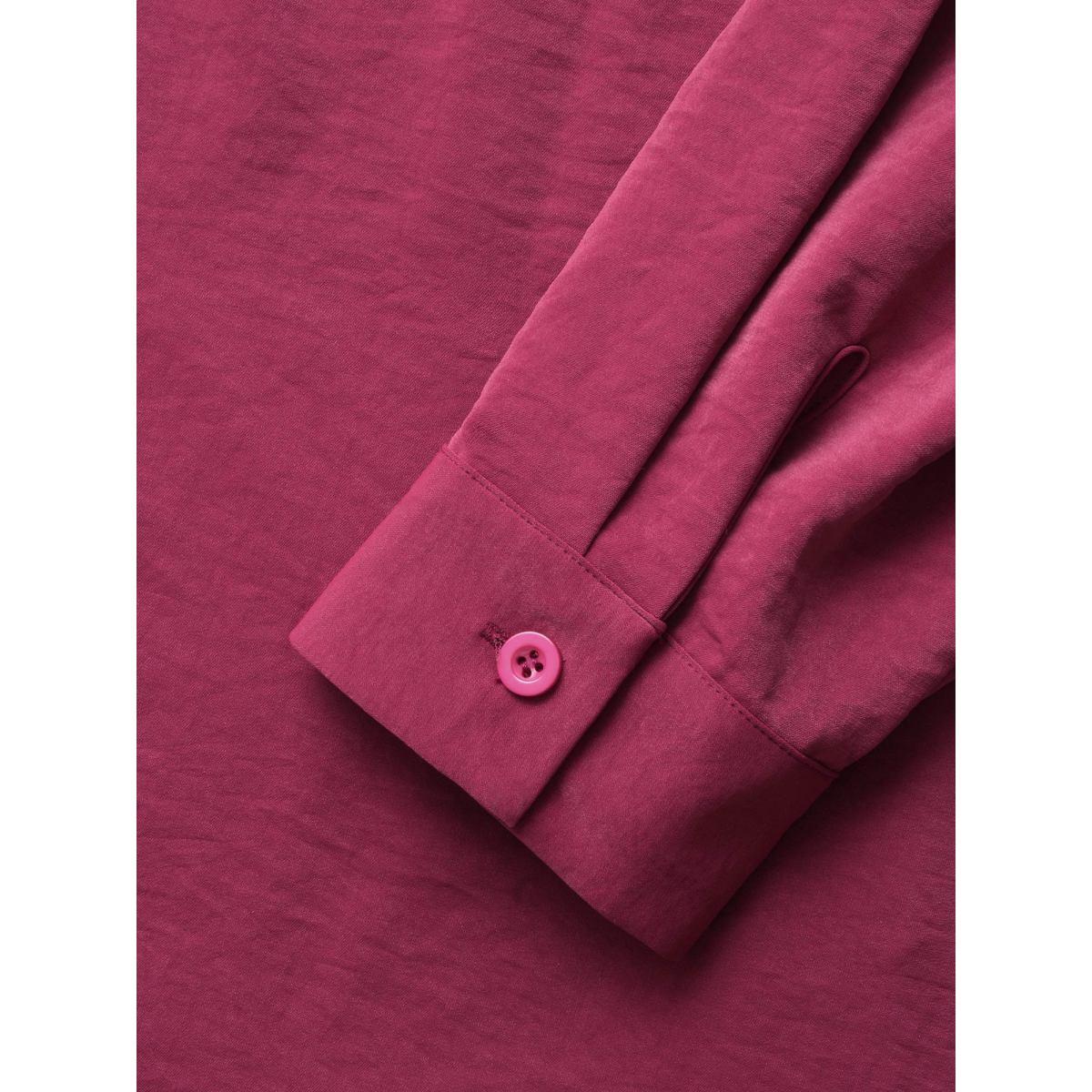 Plus Size RedViolet Shirt Collar Broderie Anglaise Tie Knot Blouse Women Elegant Long Sleeve Shirt collar Everyday Blouses BloomChic 14-16/1X Product Image