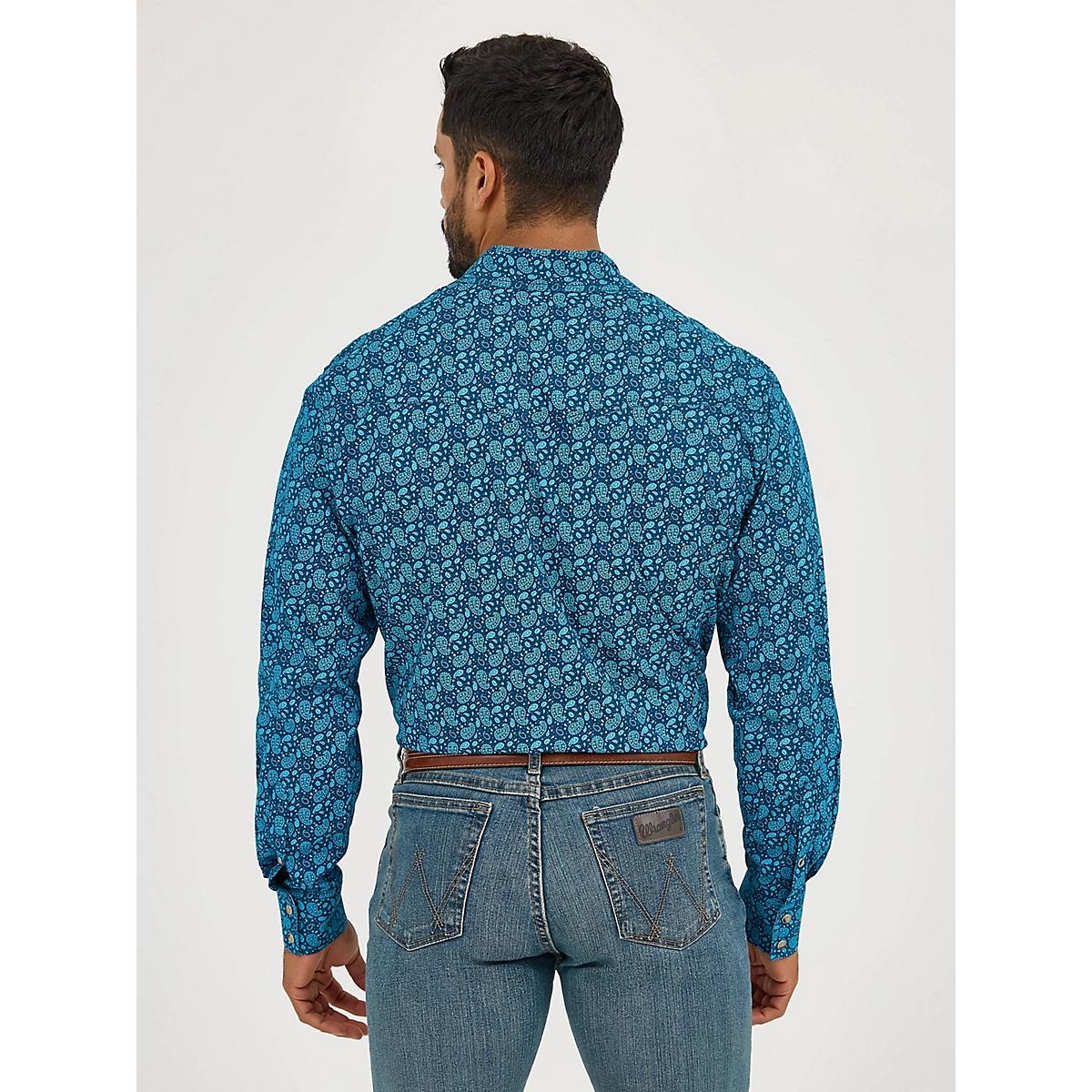 Men's 20X® Competition Advanced Comfort Long Sleeve Two Pocket Western Snap Shirt Fence Product Image