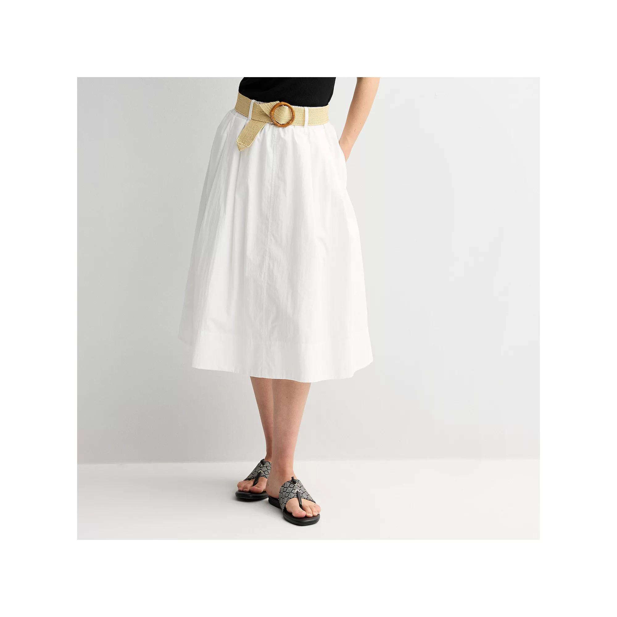 Women's Draper James Belted Linen Skirt,  Product Image