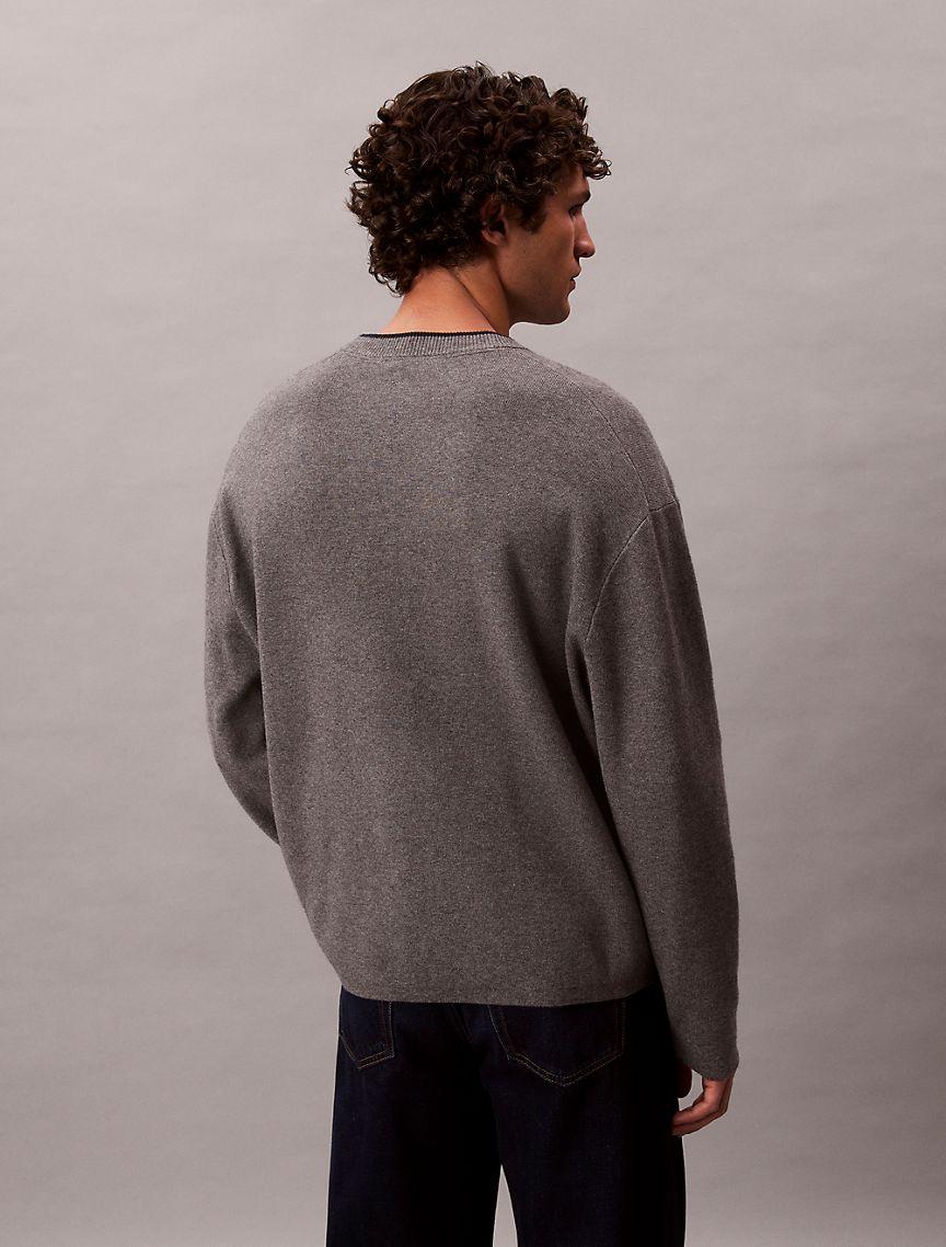 Relaxed Fit Standard Logo Terry Crewneck Sweatshirt Product Image