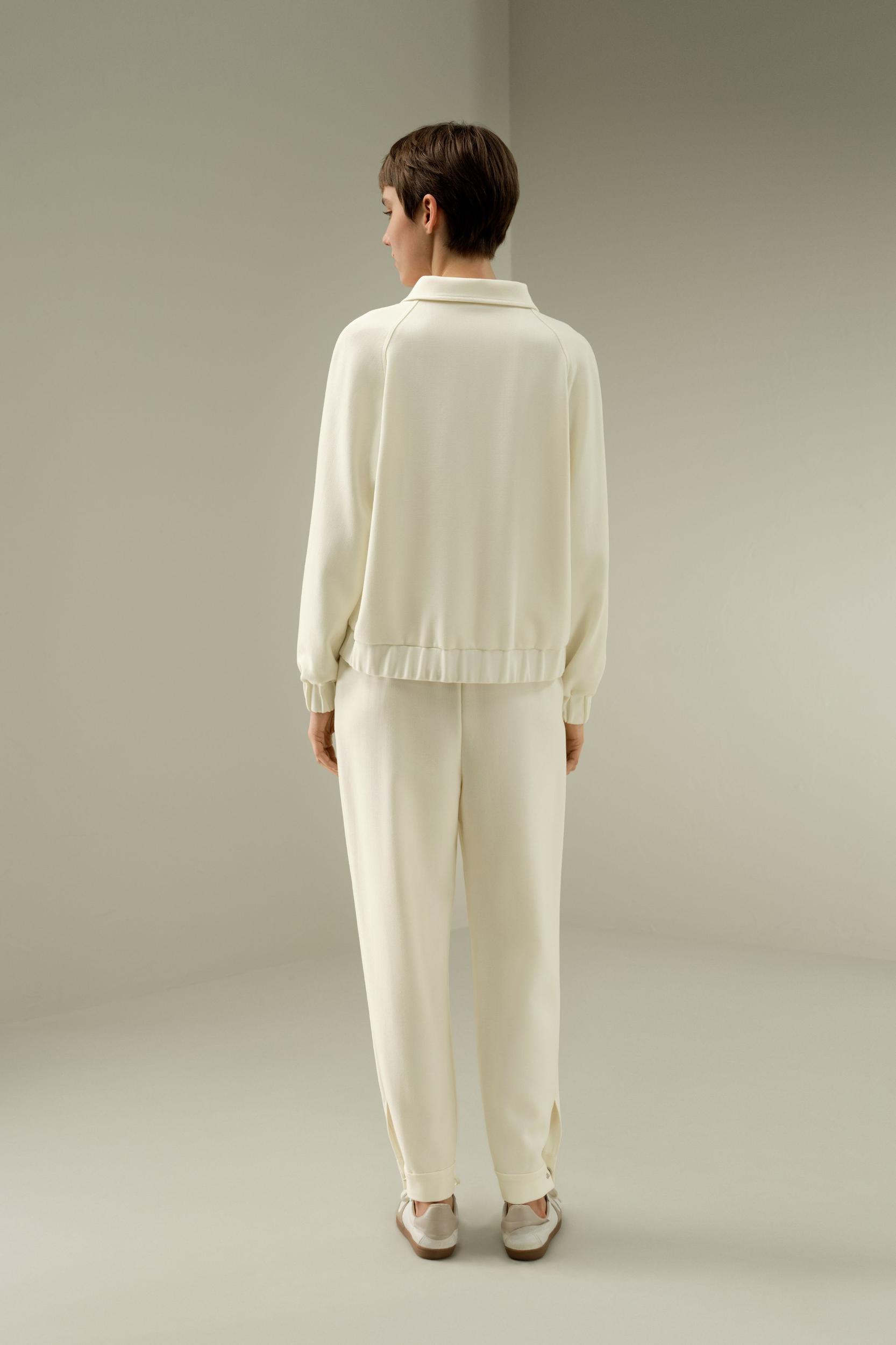 LSxES Silk-Wool Sweat Jacket with Pockets Product Image