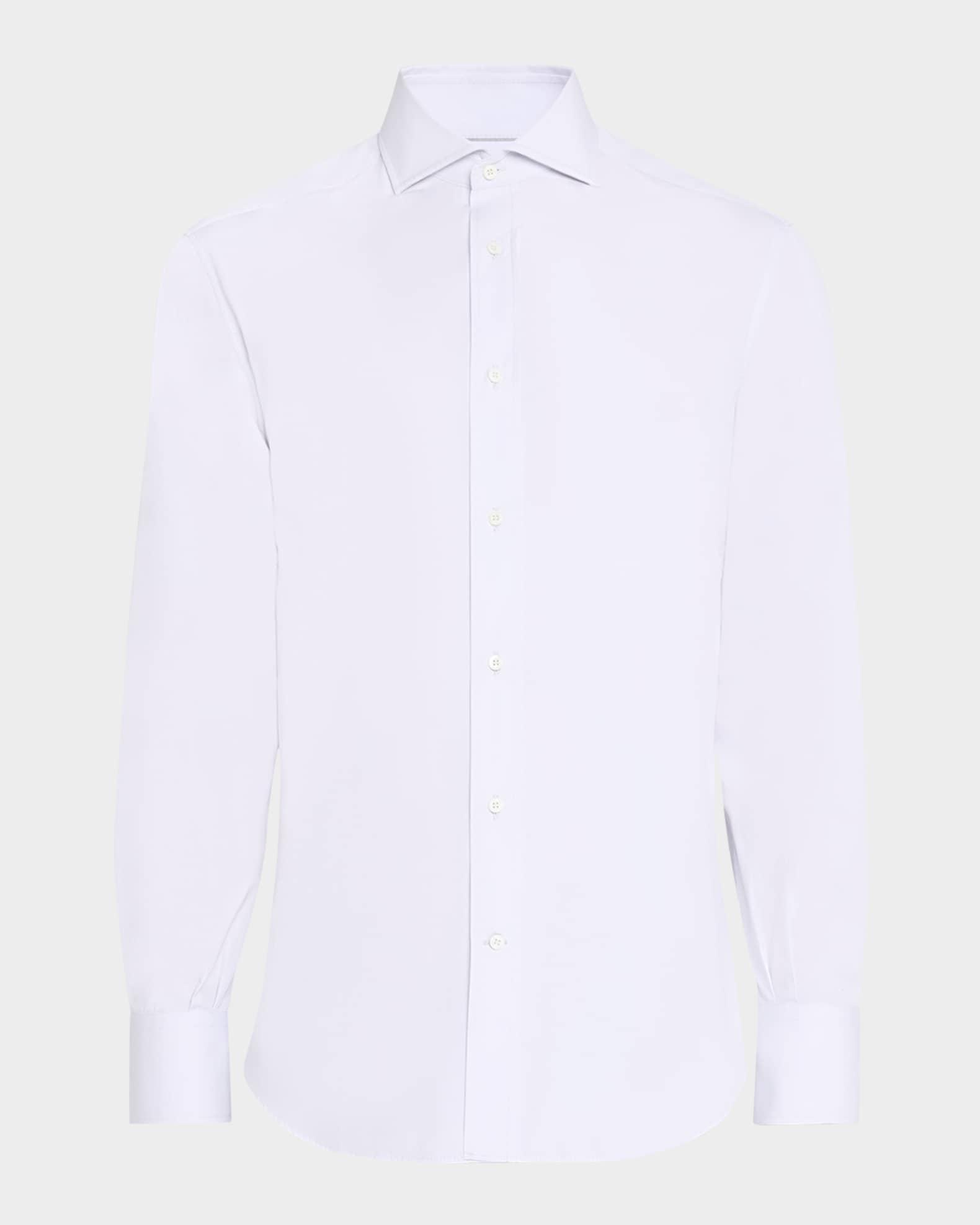 Men's Cotton Canvas Dress Shirt Product Image
