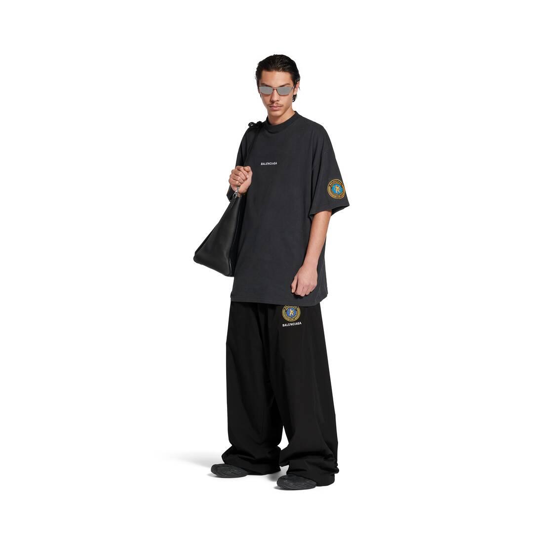 Men's Uniform Merch Oversized T-shirt in Black Faded Product Image