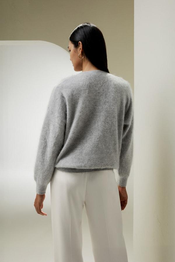 Brushed Cashmere Pullover Sweater Product Image