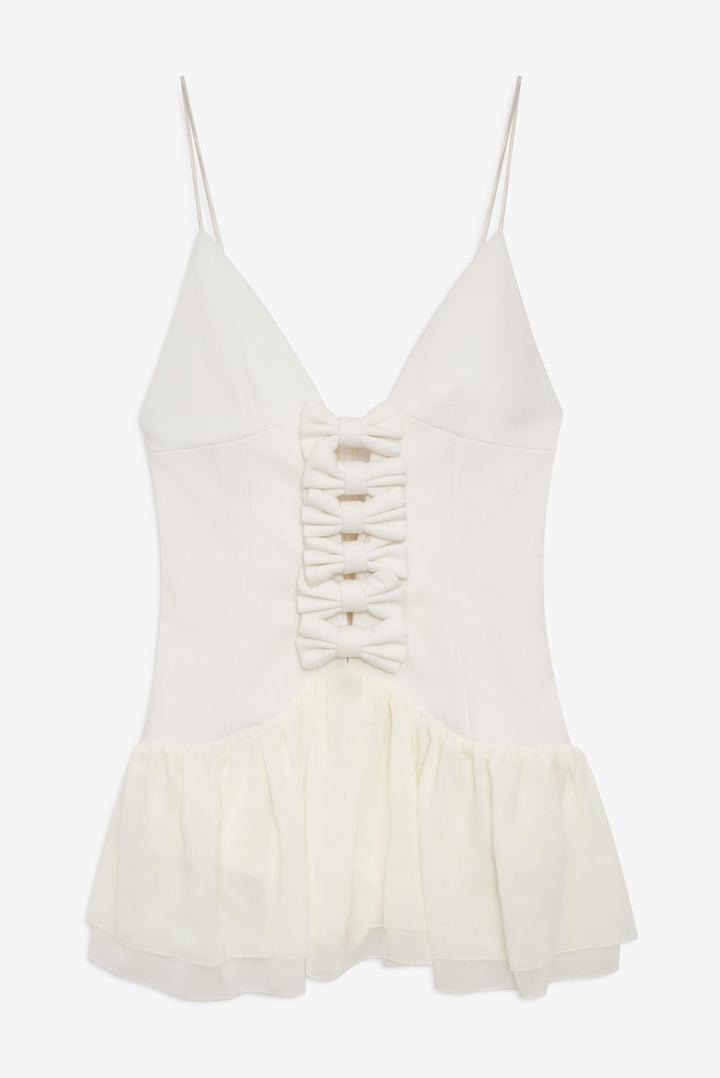 Josie Micro Mini Dress — Cream Product Image