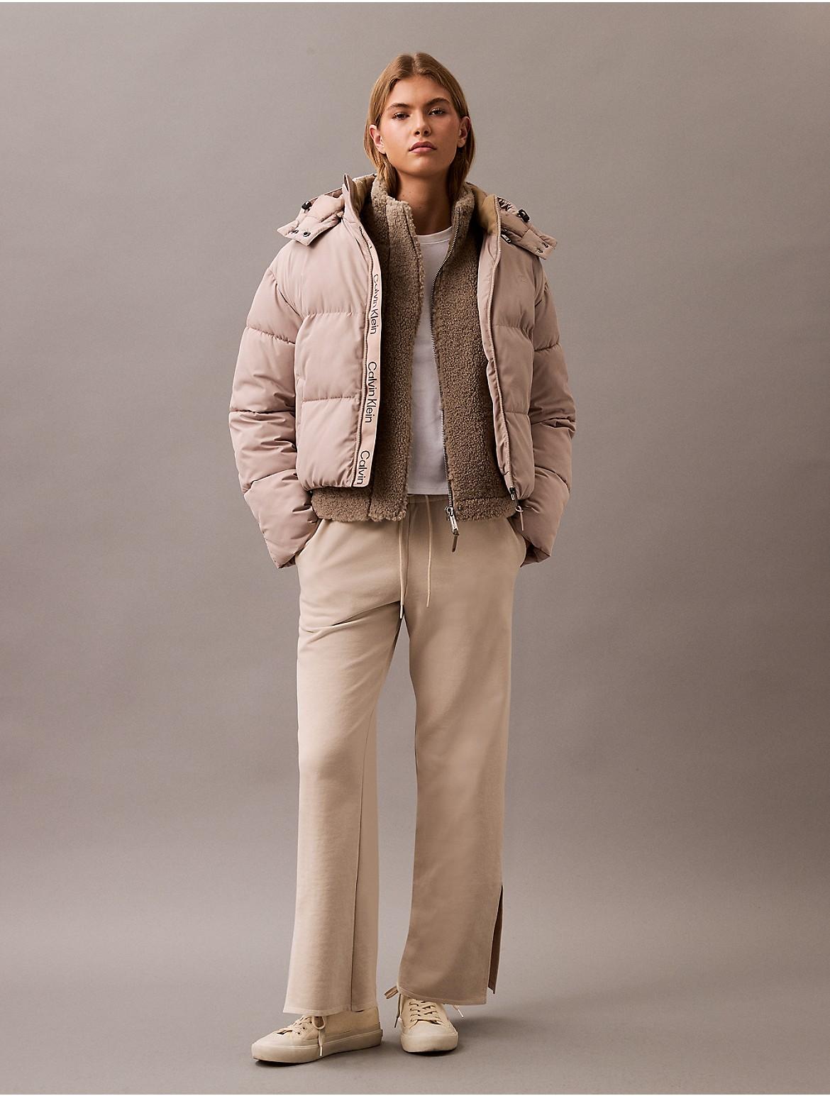 Calvin Klein Womens Cotton Terry Pants - Green Product Image