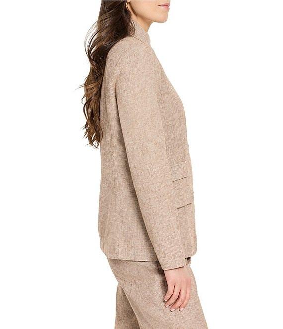 NIC + ZOE Ava Linen Notch Collar Long Sleeve Blazer Product Image