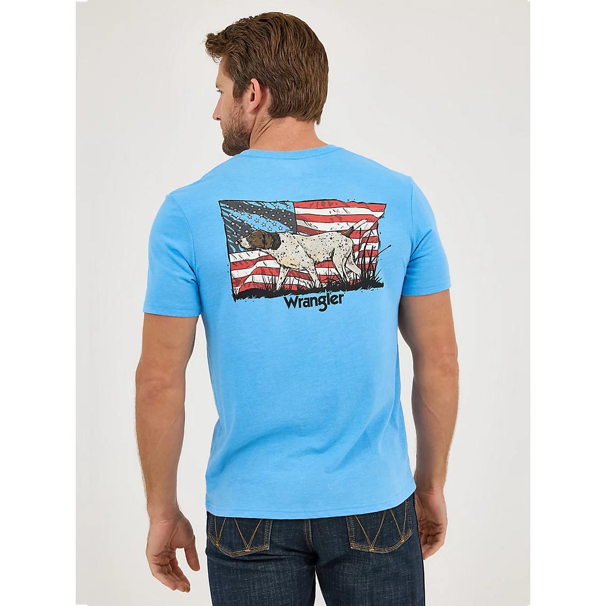Men's Wrangler Back Graphic T-Shirt in Hound Product Image