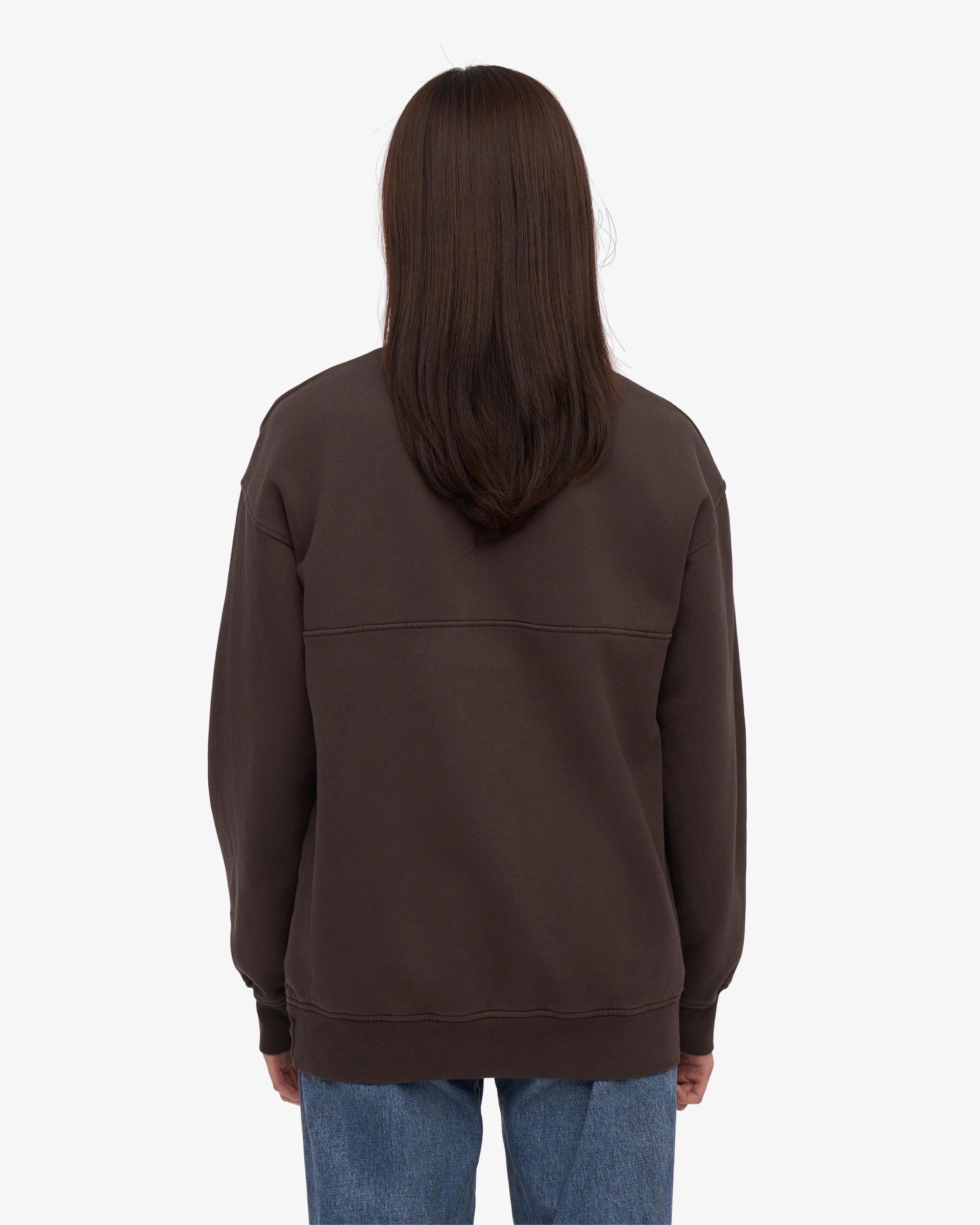 Organic Quarter Zip - Coffee Brown Product Image