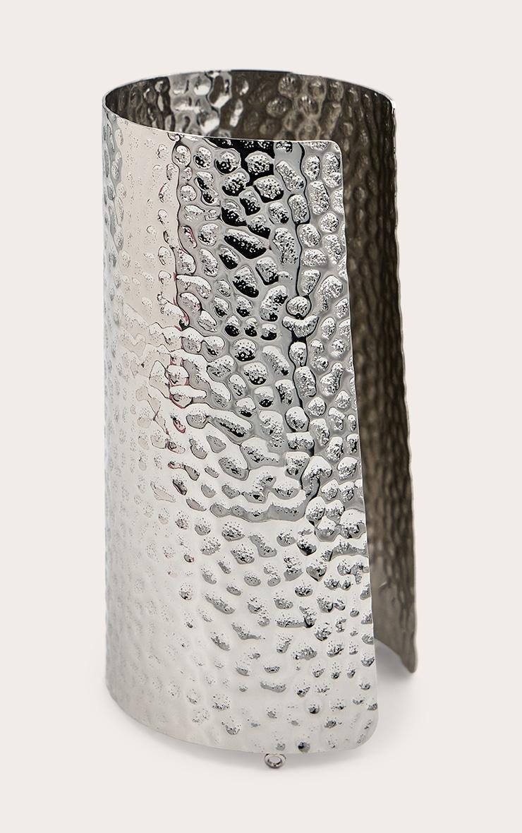 Silver Texture Cuff Bracelet Product Image