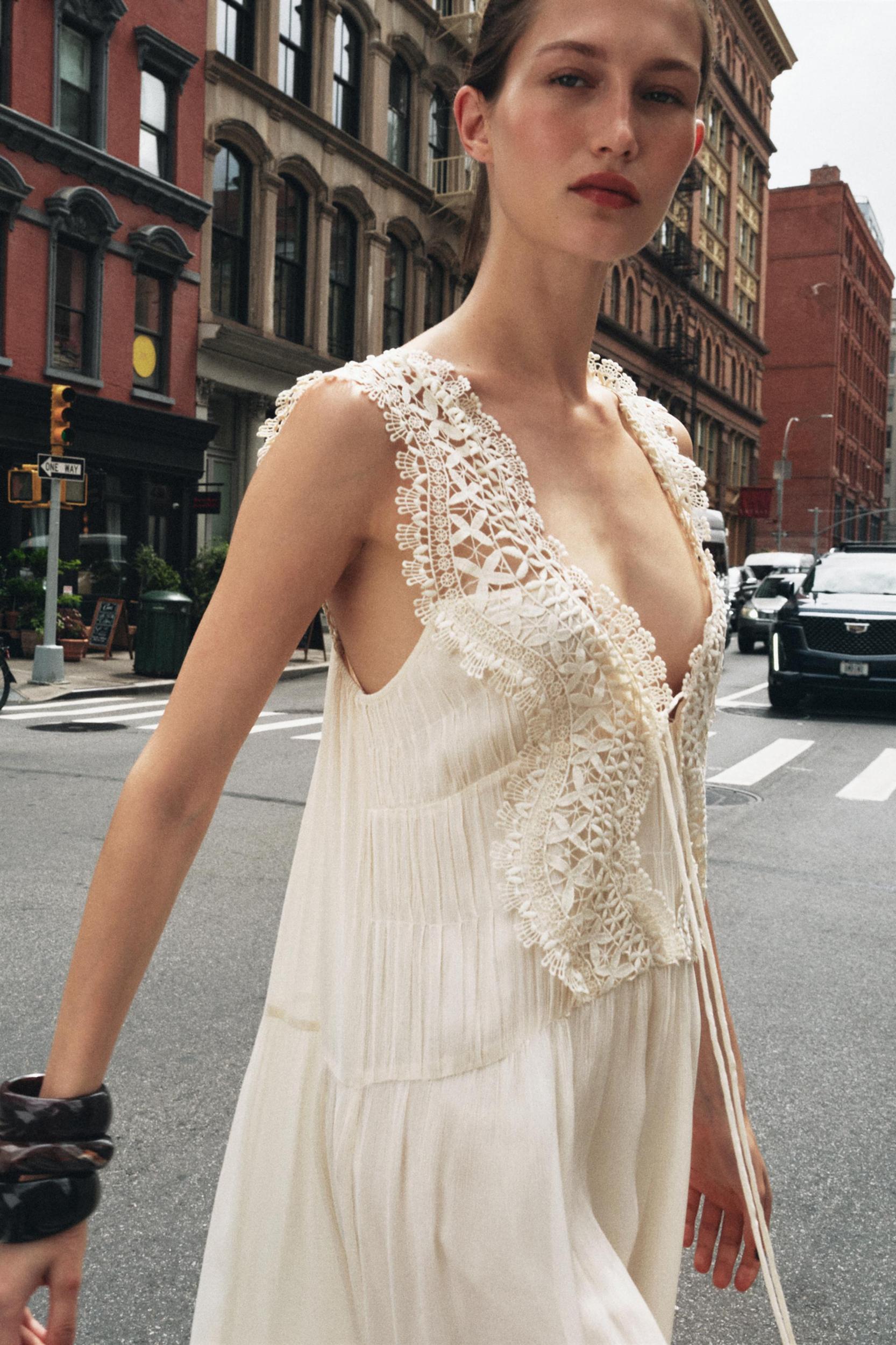 COMBINATION LACE SLIP DRESS Product Image