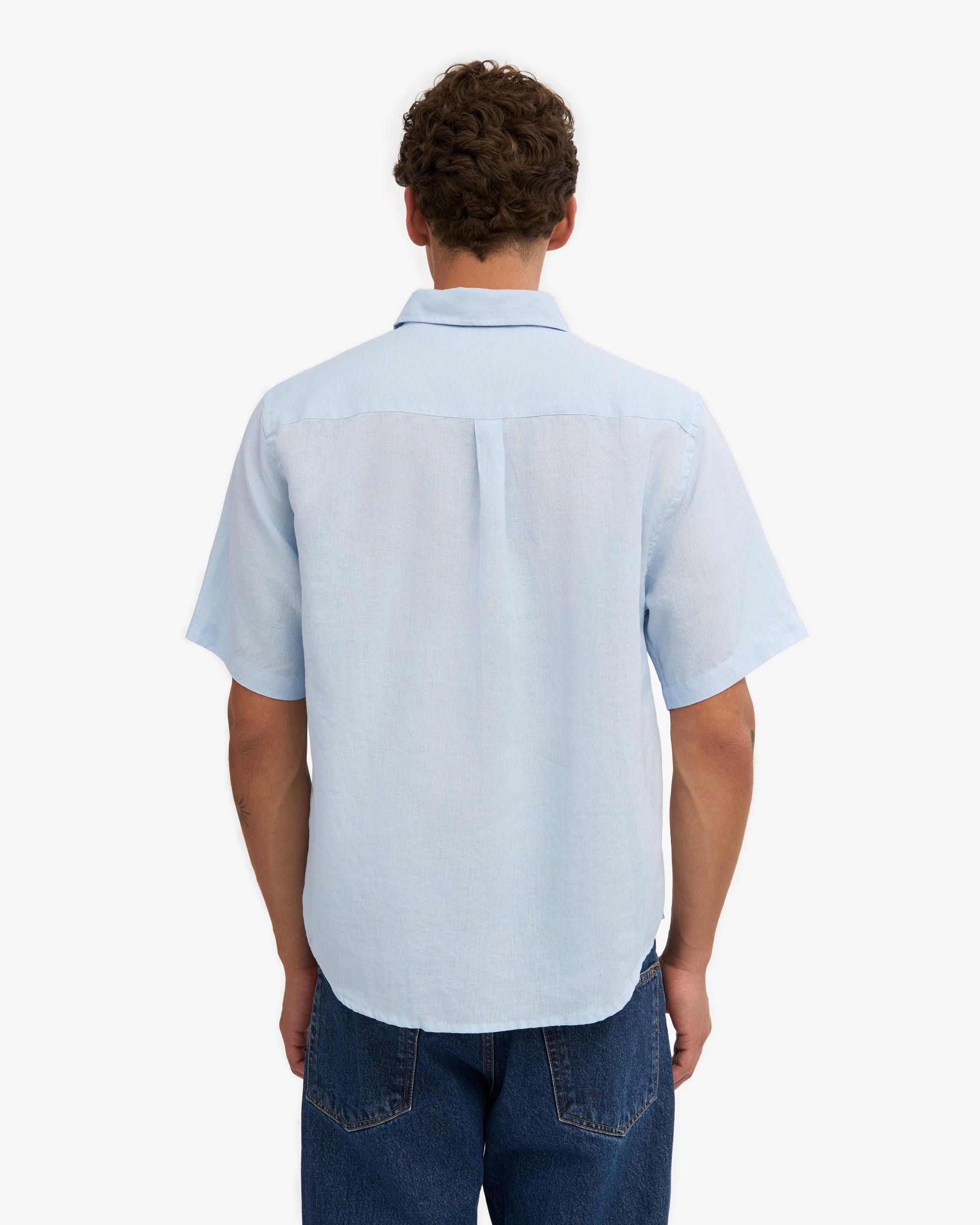 Linen SS Shirt - Polar Blue Product Image