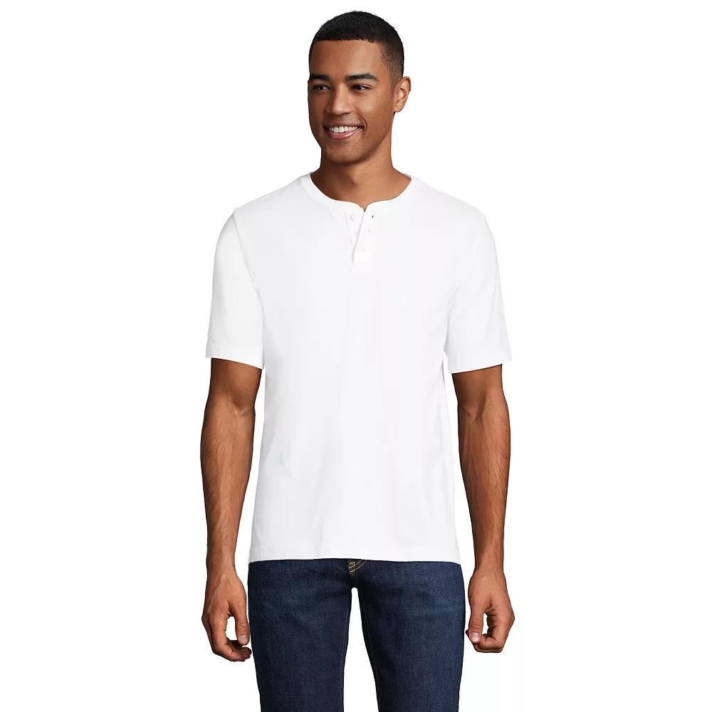 Men's Lands' End Classic-Fit Super-T Henley,  Product Image