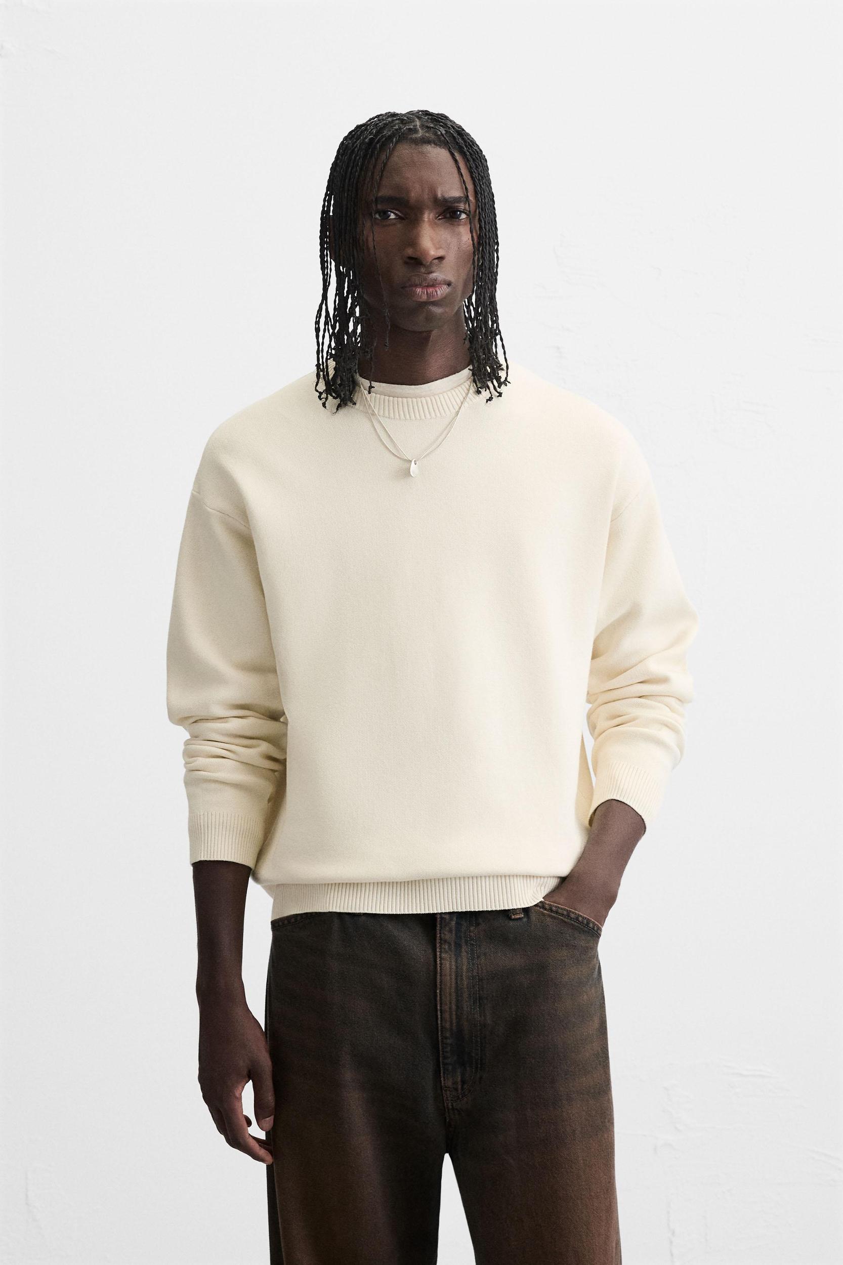 SOFT TEXTURED KNIT SWEATER Product Image