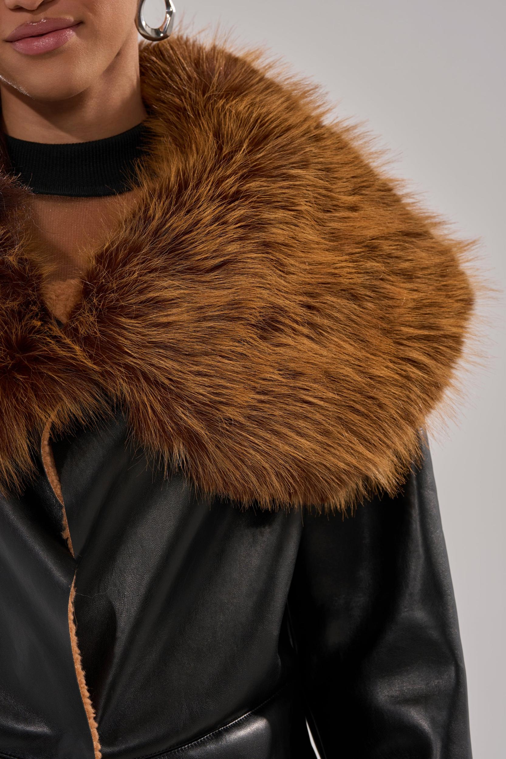 SIREN FUR TRIM TRENCH COAT Product Image