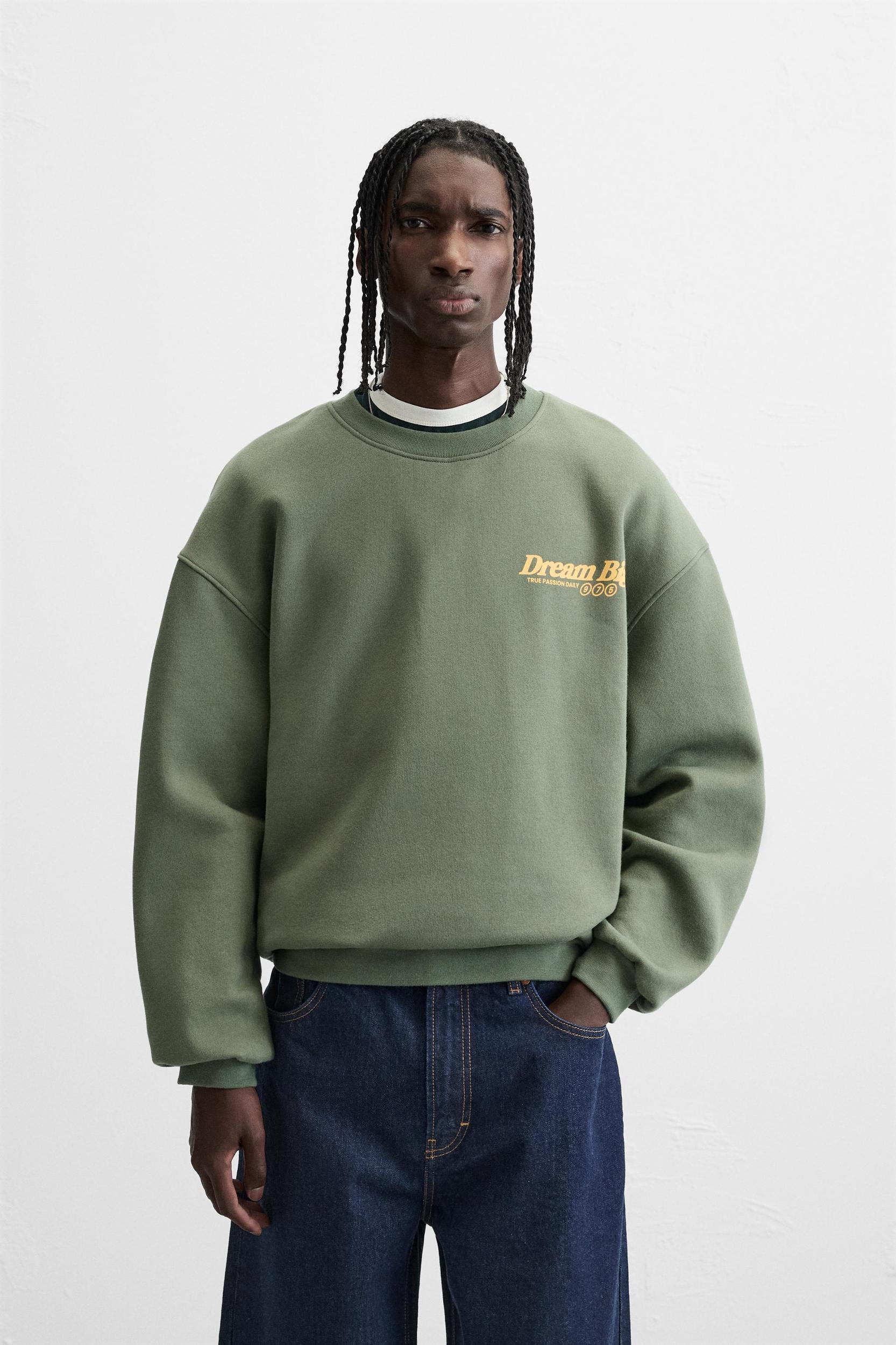 BOXY FIT PRINTED SWEATSHIRT Product Image