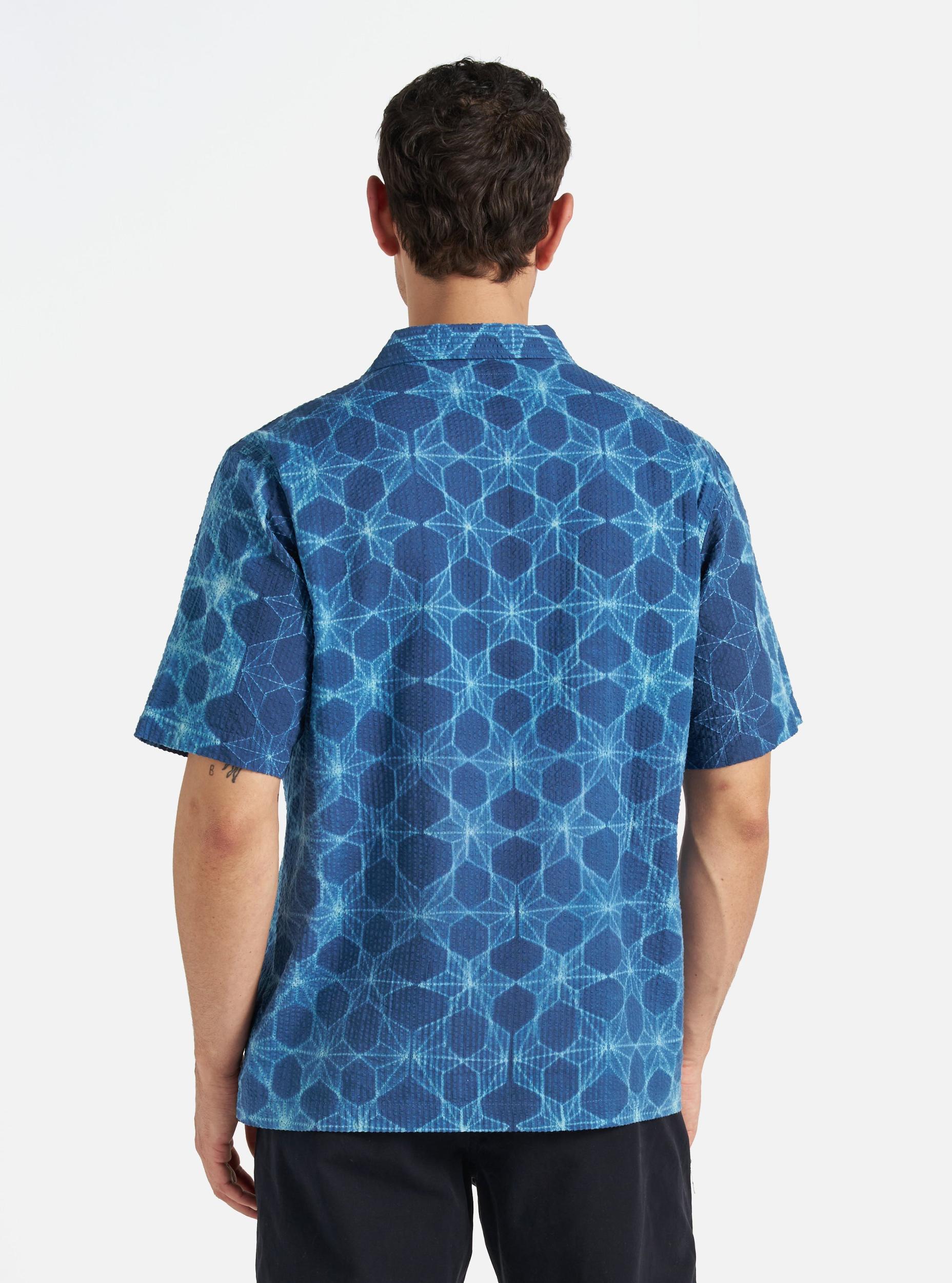 Indigo Needle Tye N Dye Road Shirt Product Image