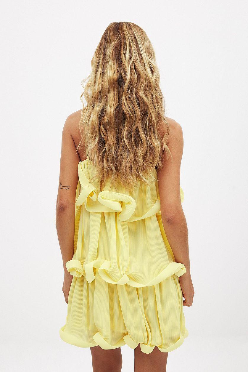 Printed Flounce Mini Dress Product Image