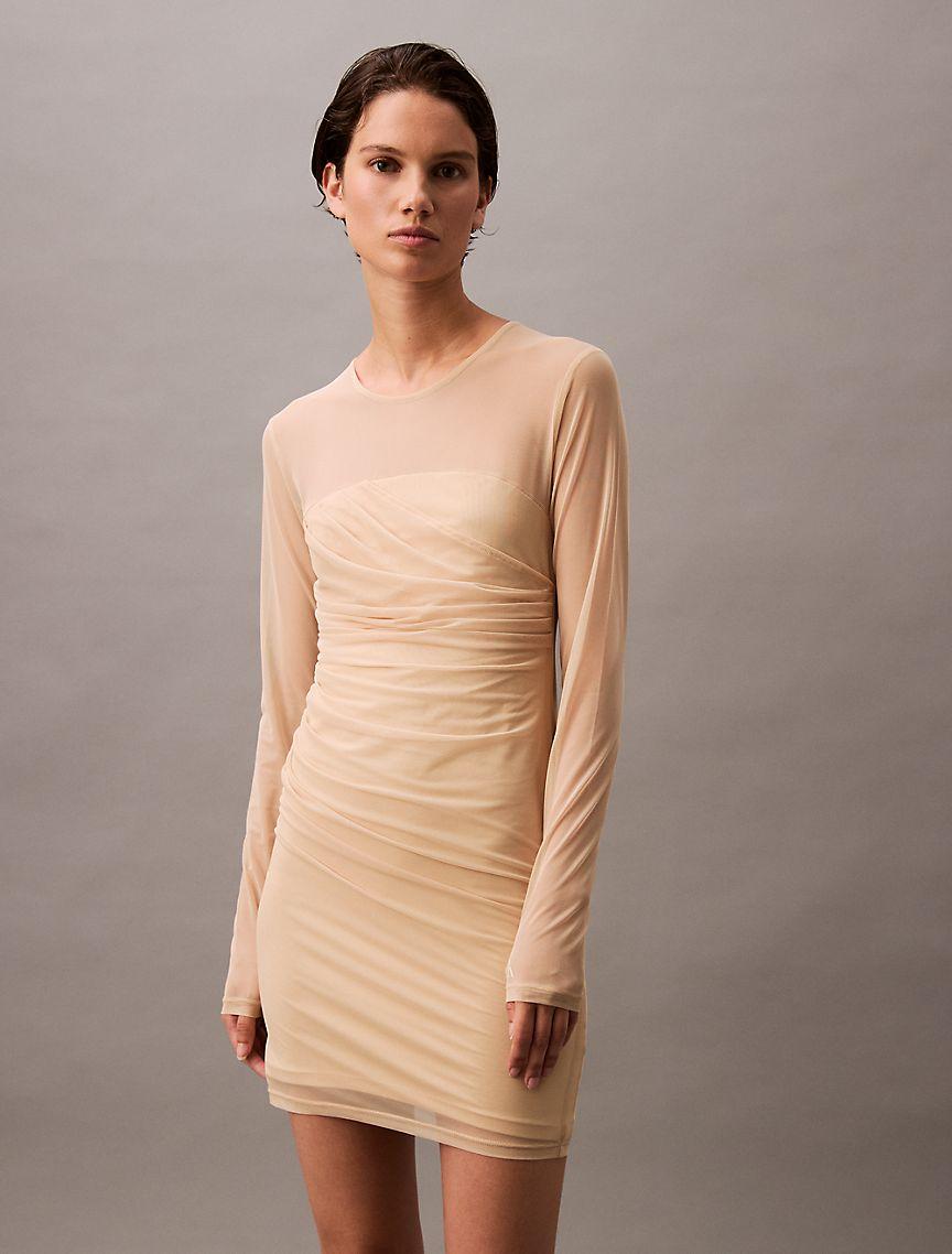 Layered Mesh Mini Dress Product Image