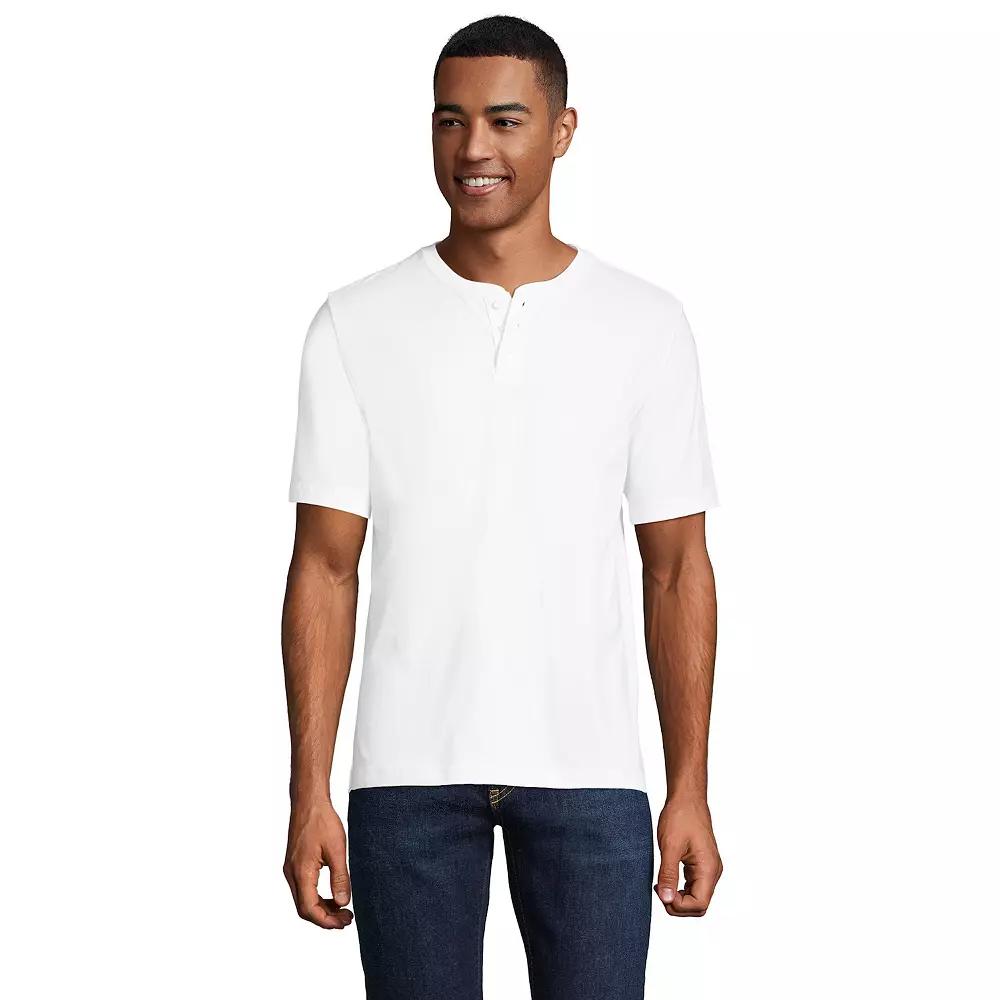Men's Lands' End Classic-Fit Super-T Henley,  Product Image
