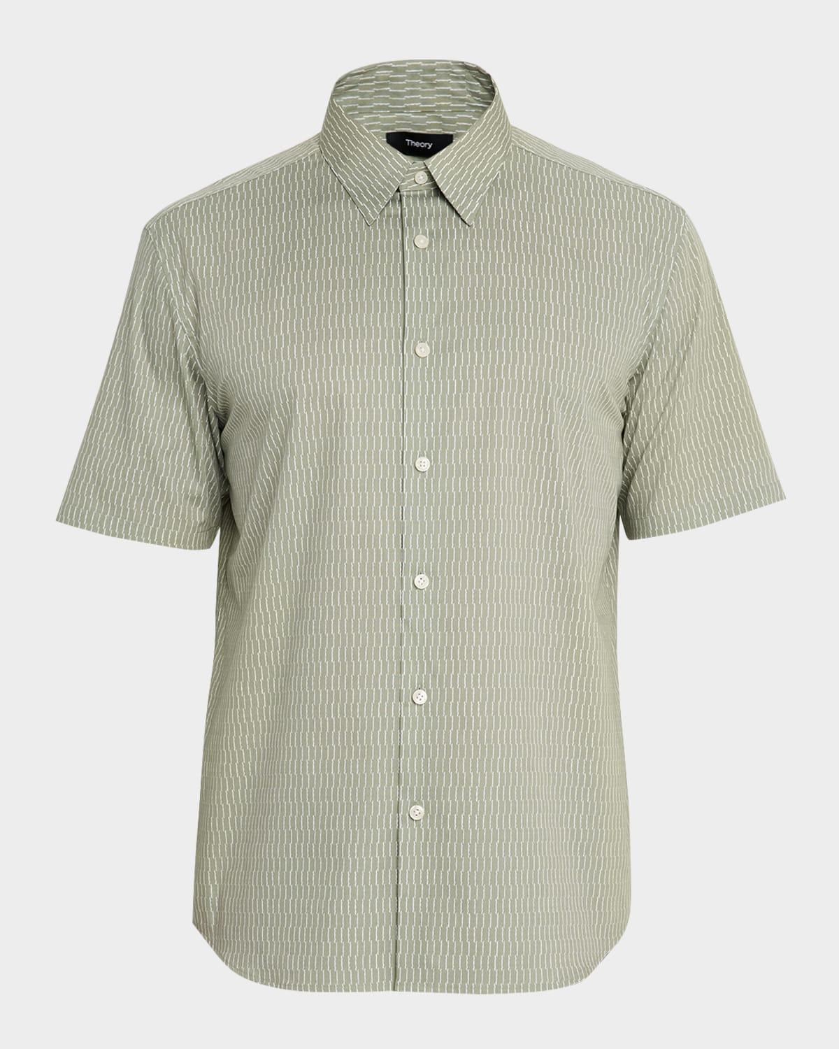 Men's Irving Abstract-Print Short-Sleeve Sport Shirt Product Image