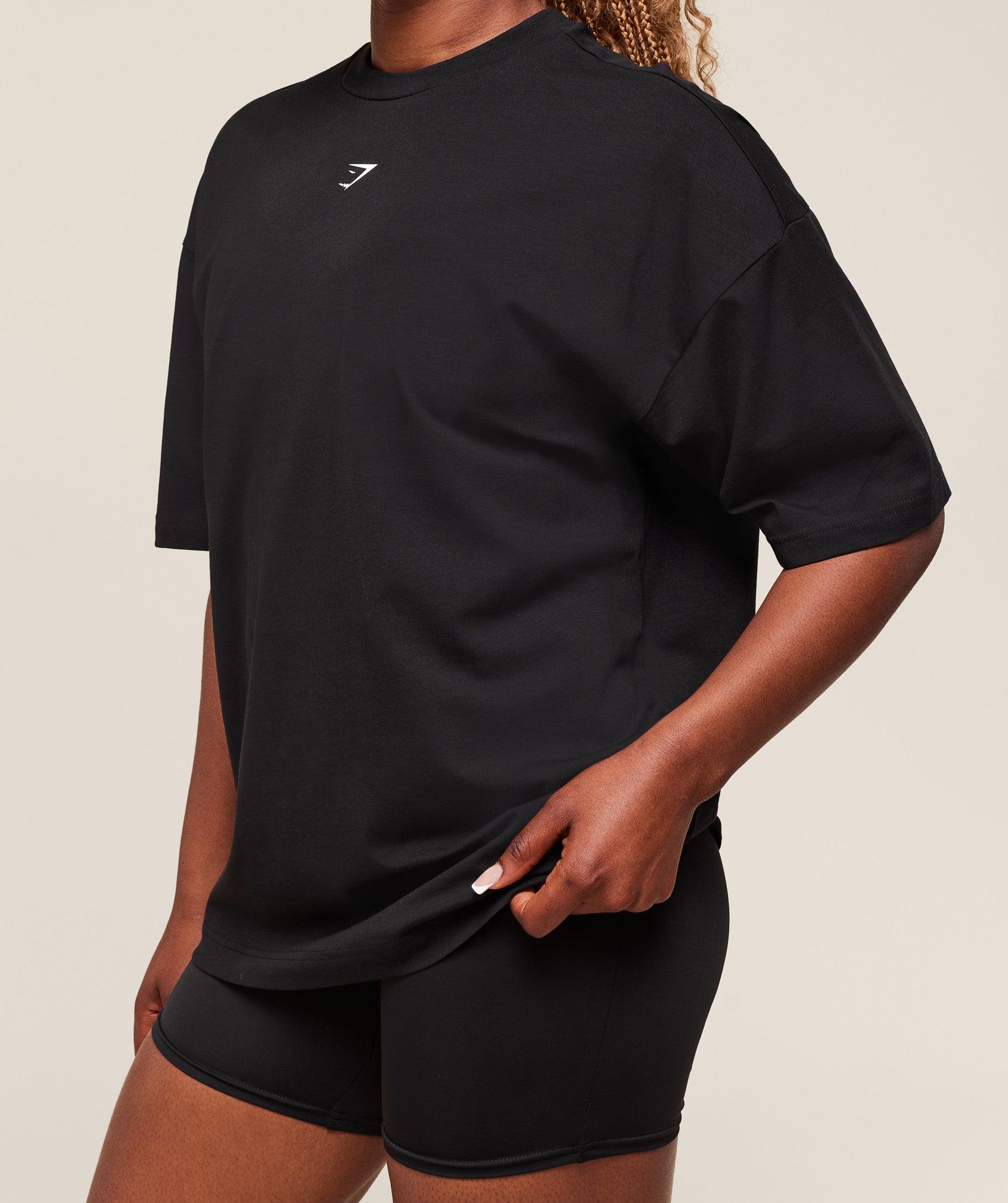 Gymshark Dump Truck Graphic Oversized T-Shirt - Black Female Product Image