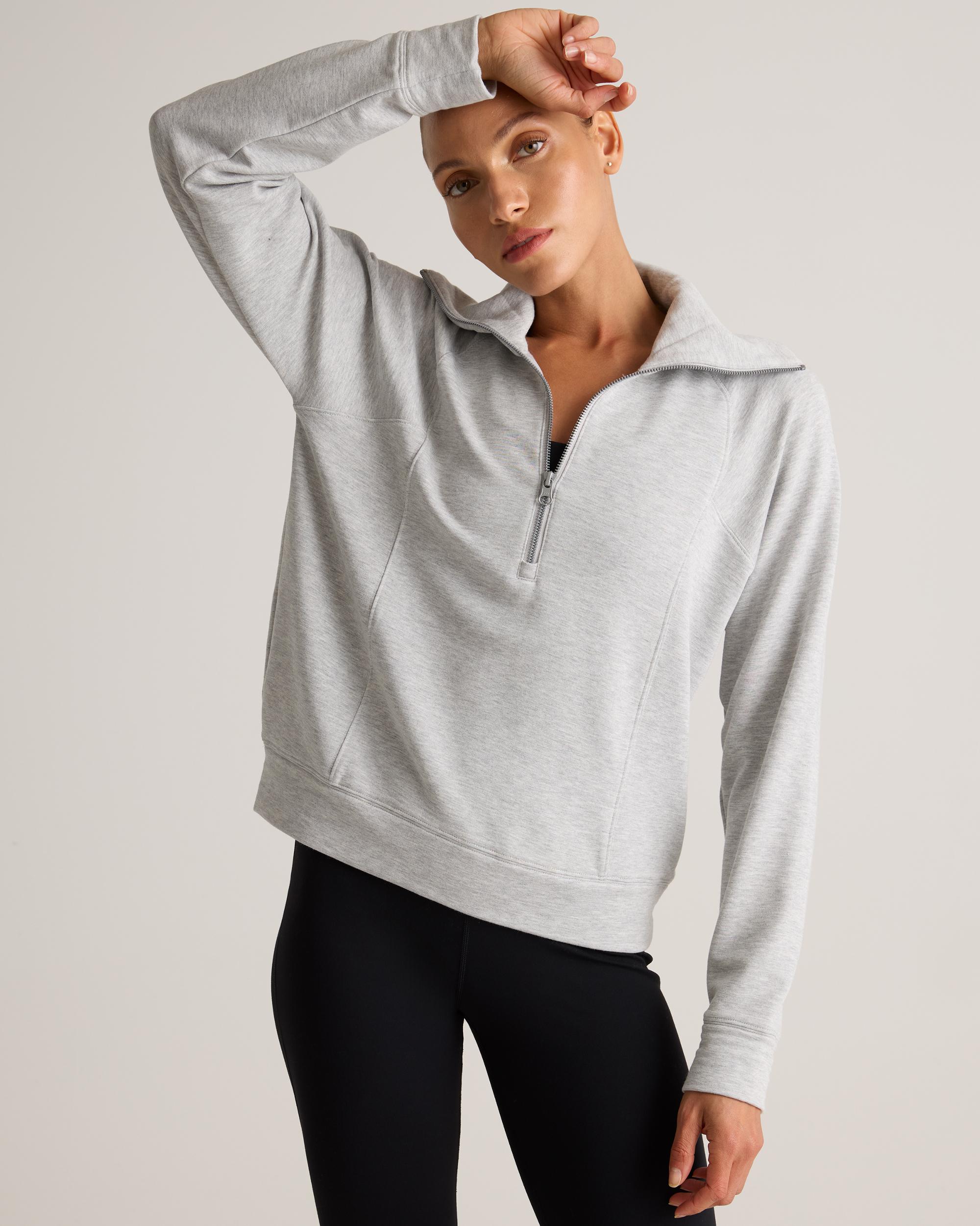 Quince | Women's SuperSoft Fleece Half Zip Lenzing Modal Product Image