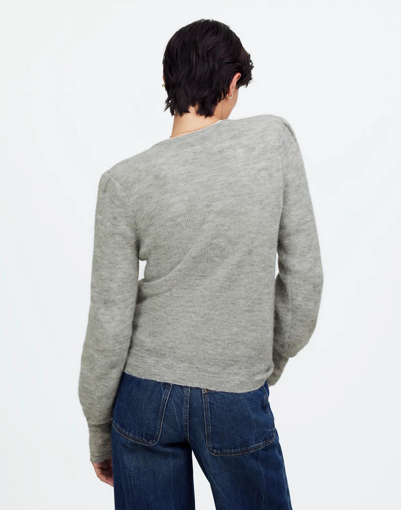 Alpaca-Blend Deep V-Neck Sweater Product Image