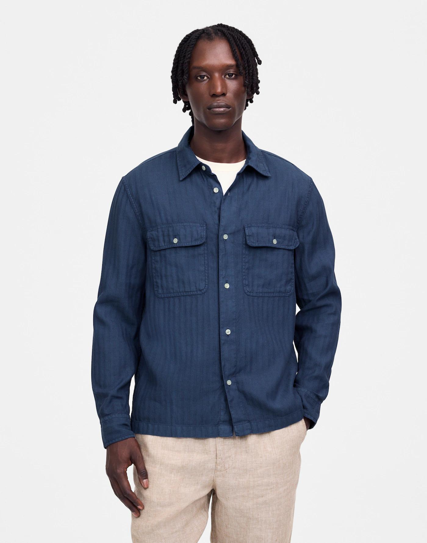 Work Shirt in Cotton-Linen Blend Product Image