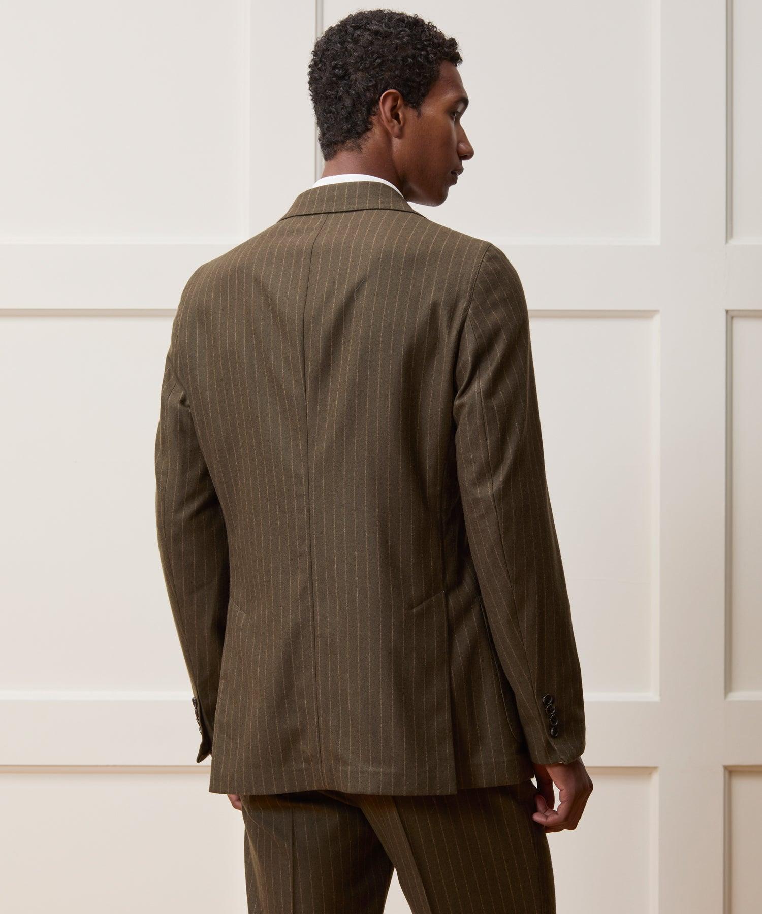 Italian Flannel Pinstripe Madison Suit Product Image