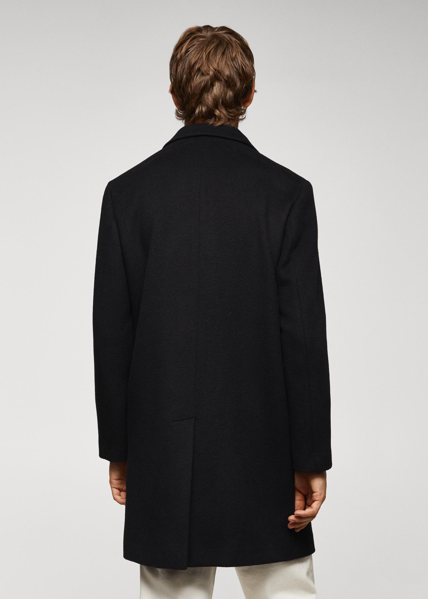 Recycled woollen coat - Men | MANGO USA Product Image