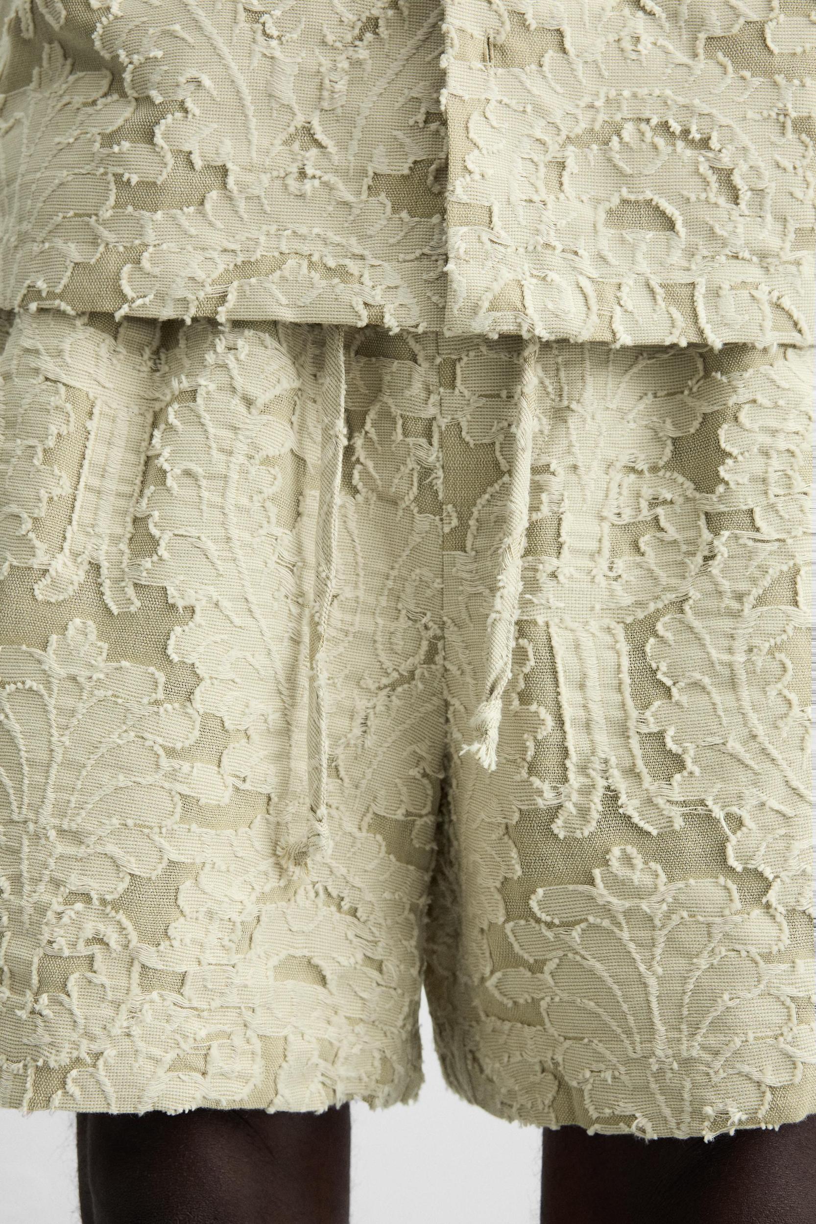 GEOMETRIC JACQUARD SHORTS Product Image