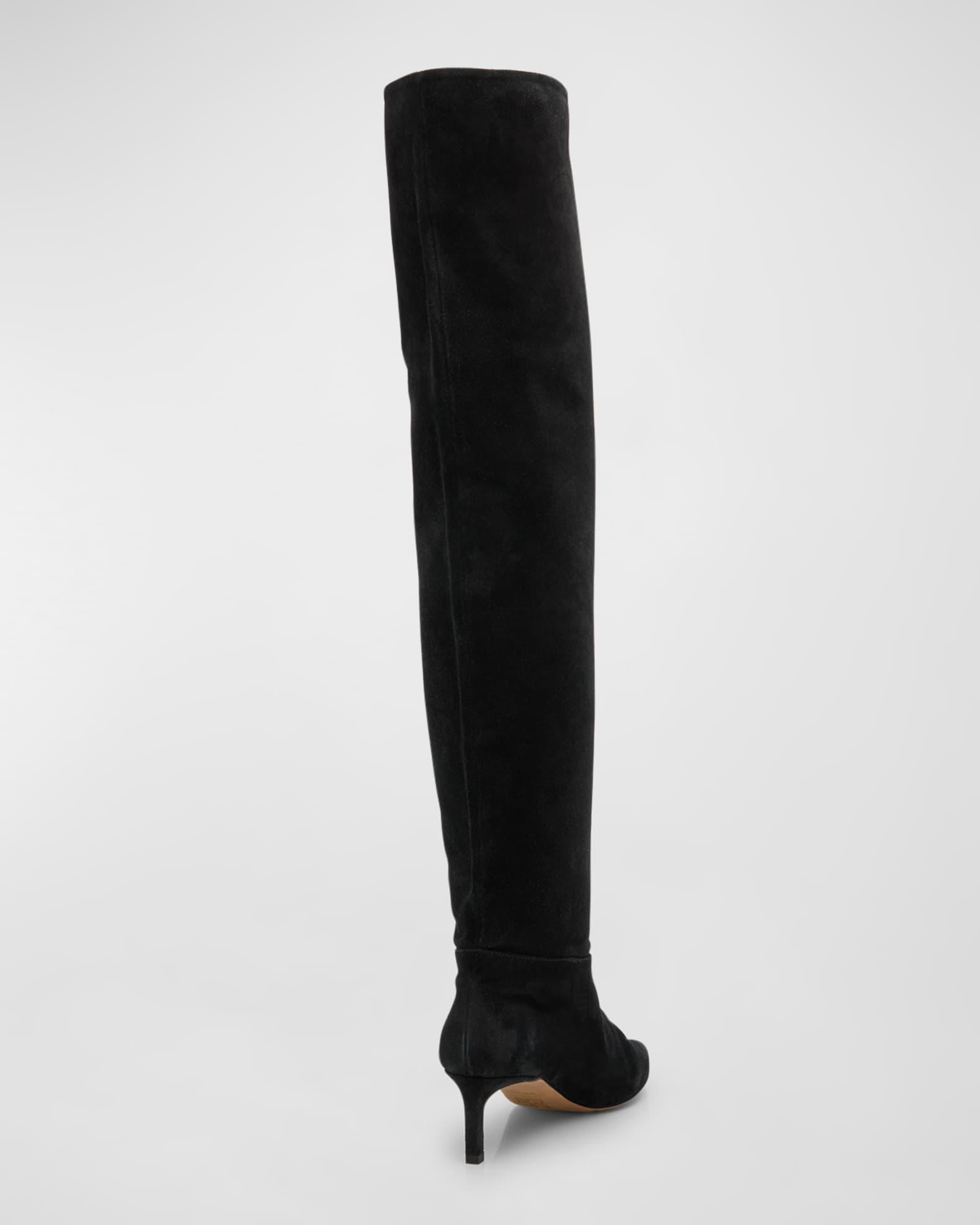 Carolina Slouchy Suede Over-The-Knee Boots Product Image