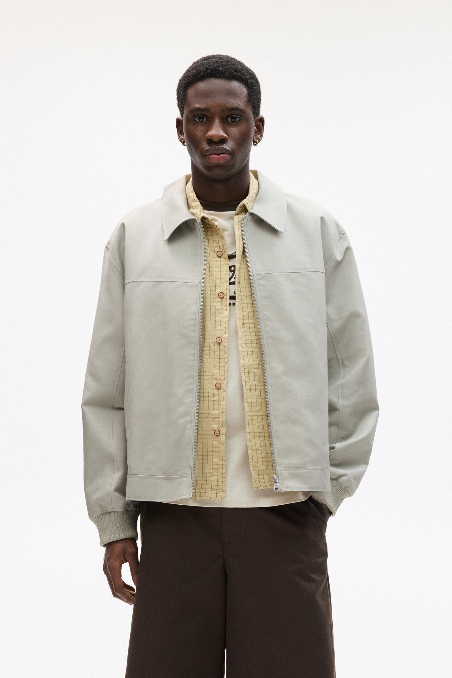 Jacket with shirt collar Product Image