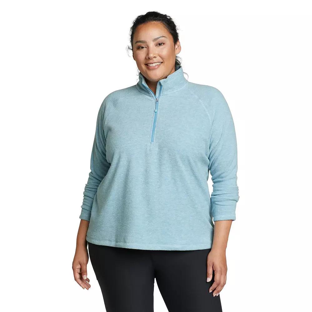 Women's Eddie Bauer Quest 1/4 Zip Pullover, Size: 1XL, Black Product Image