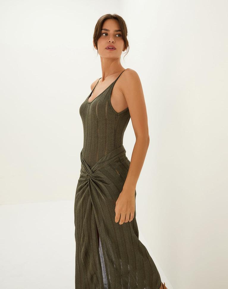 Knit Elba Bodysuit - Evergreen Product Image