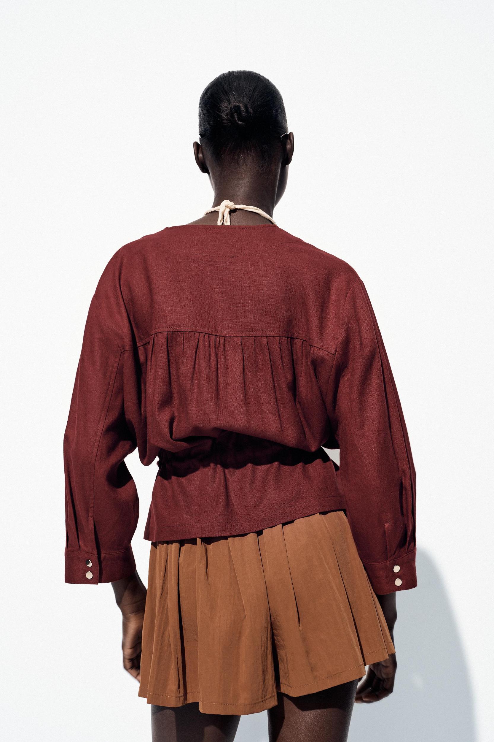 LINEN SAFARI JACKET Product Image