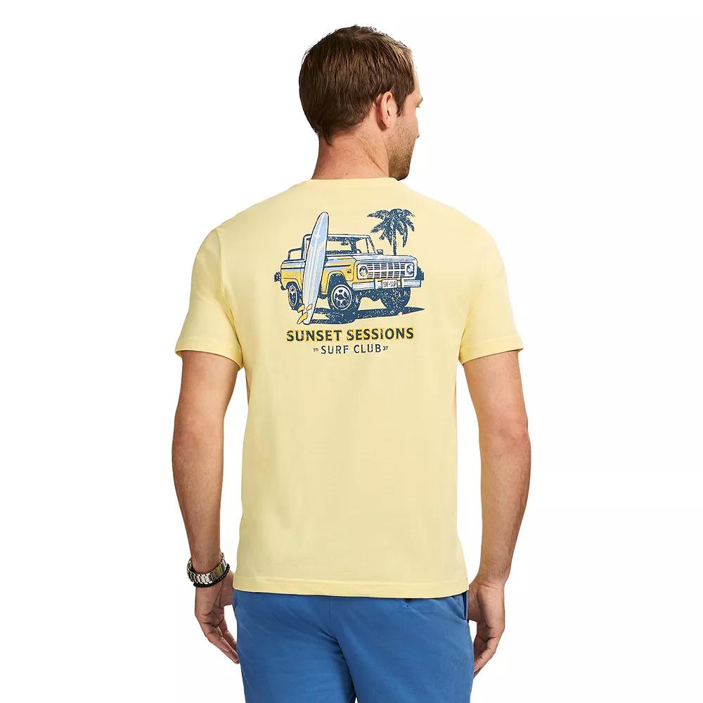 Men's IZOD Saltwater Soft Wash Short Sleeve Graphic Tee, Size: Medium, Sunset Sessions Product Image