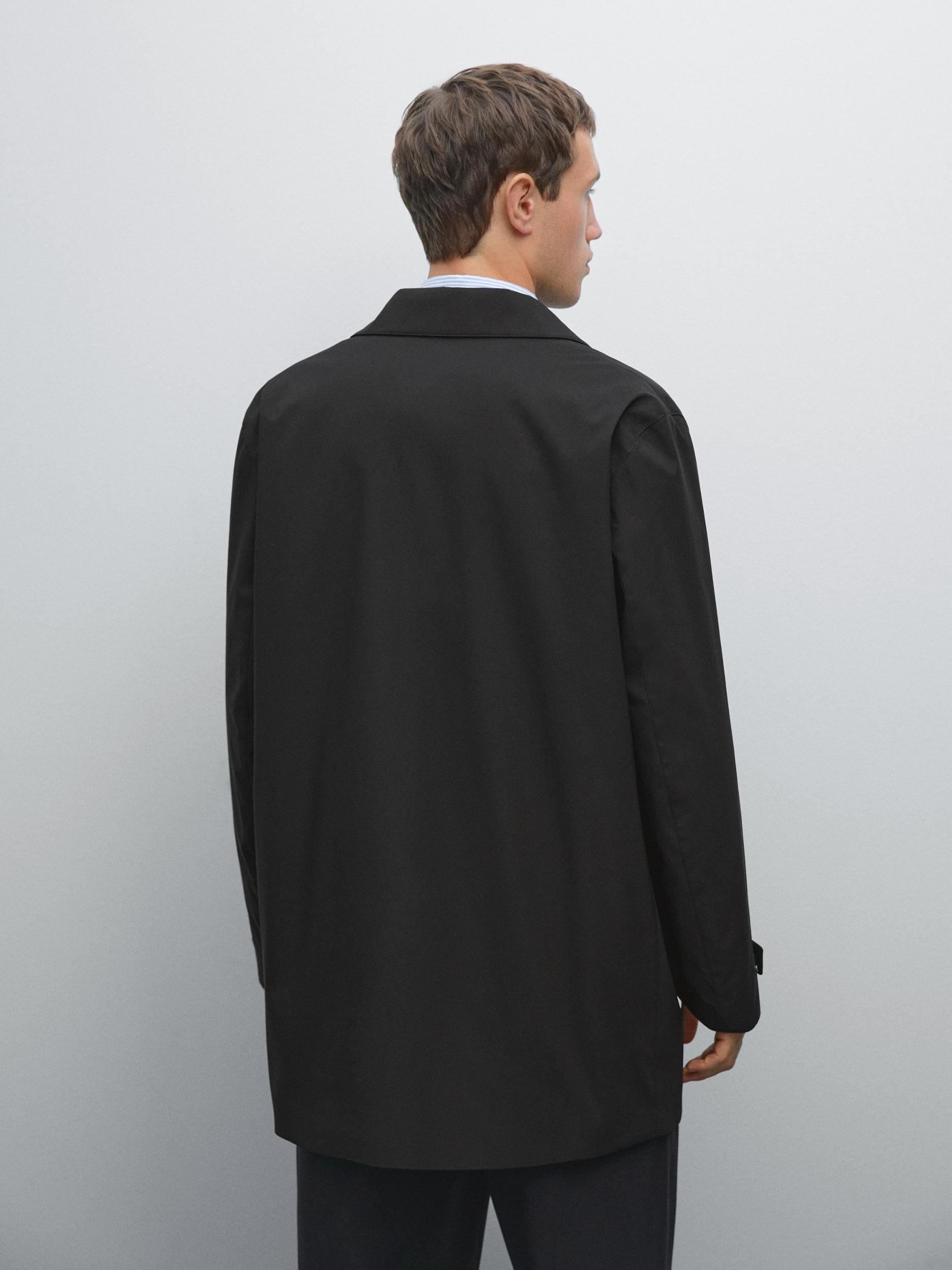 Water-repellent fabric trench coat Product Image