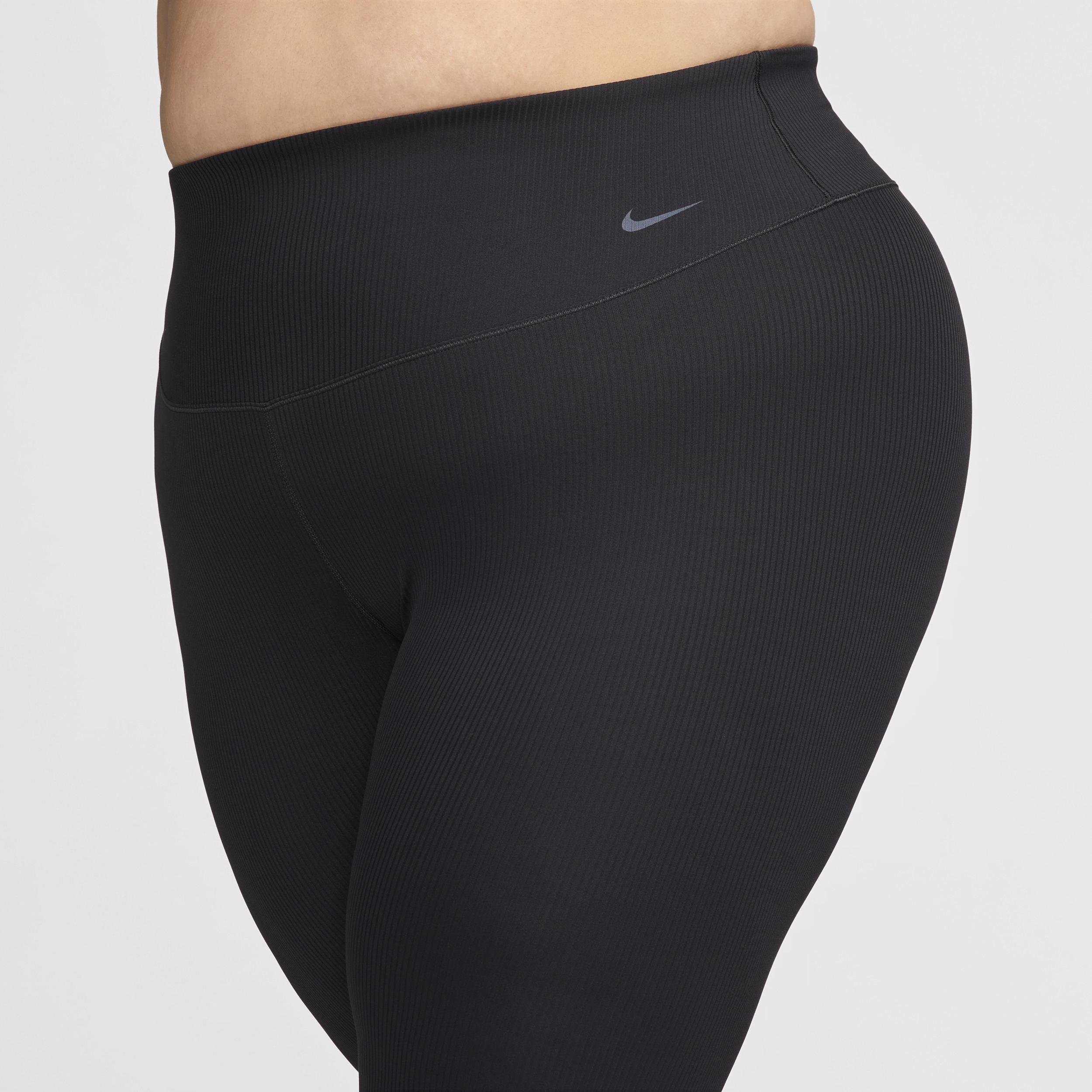 Nike Women's Zenvy Rib High-Waisted 7/8 Leggings (Plus Size) Product Image