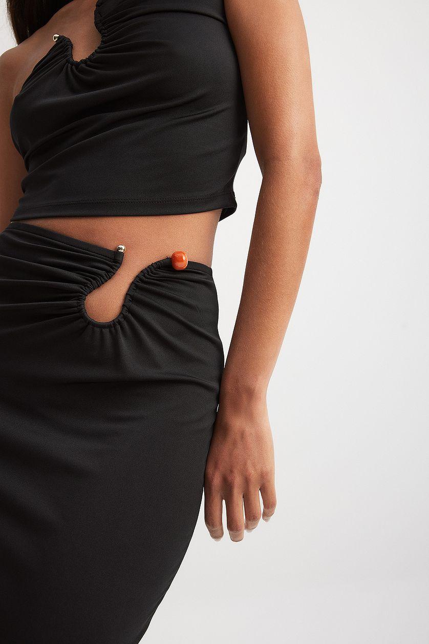 Buckle Detail Maxi Skirt Product Image