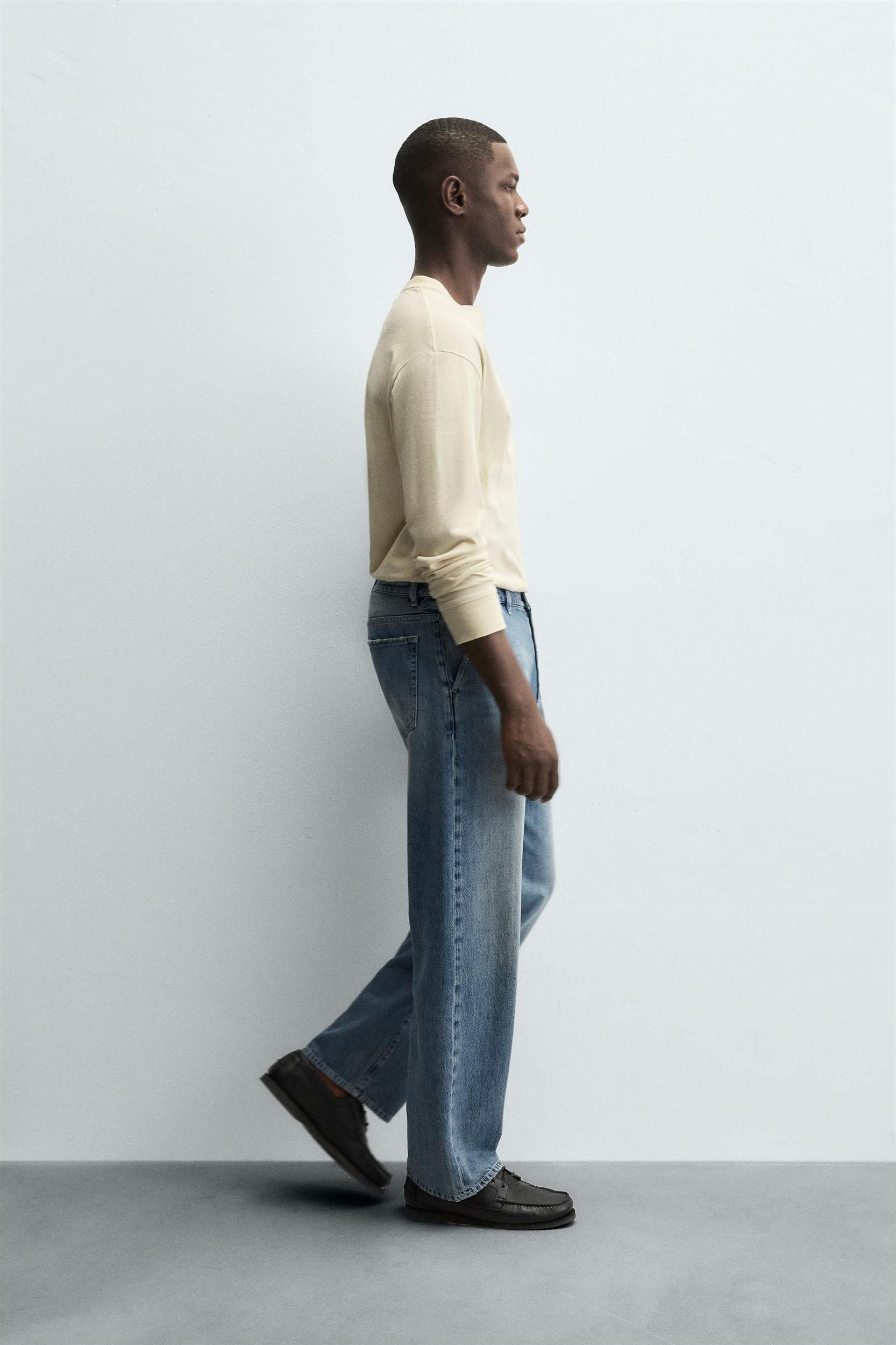 STRAIGHT FIT DENIM CHINO PANTS Product Image
