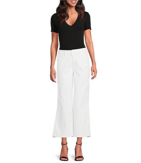 Good American Good Waist Ultra High Rise Cropped Palazzo Jeans Product Image