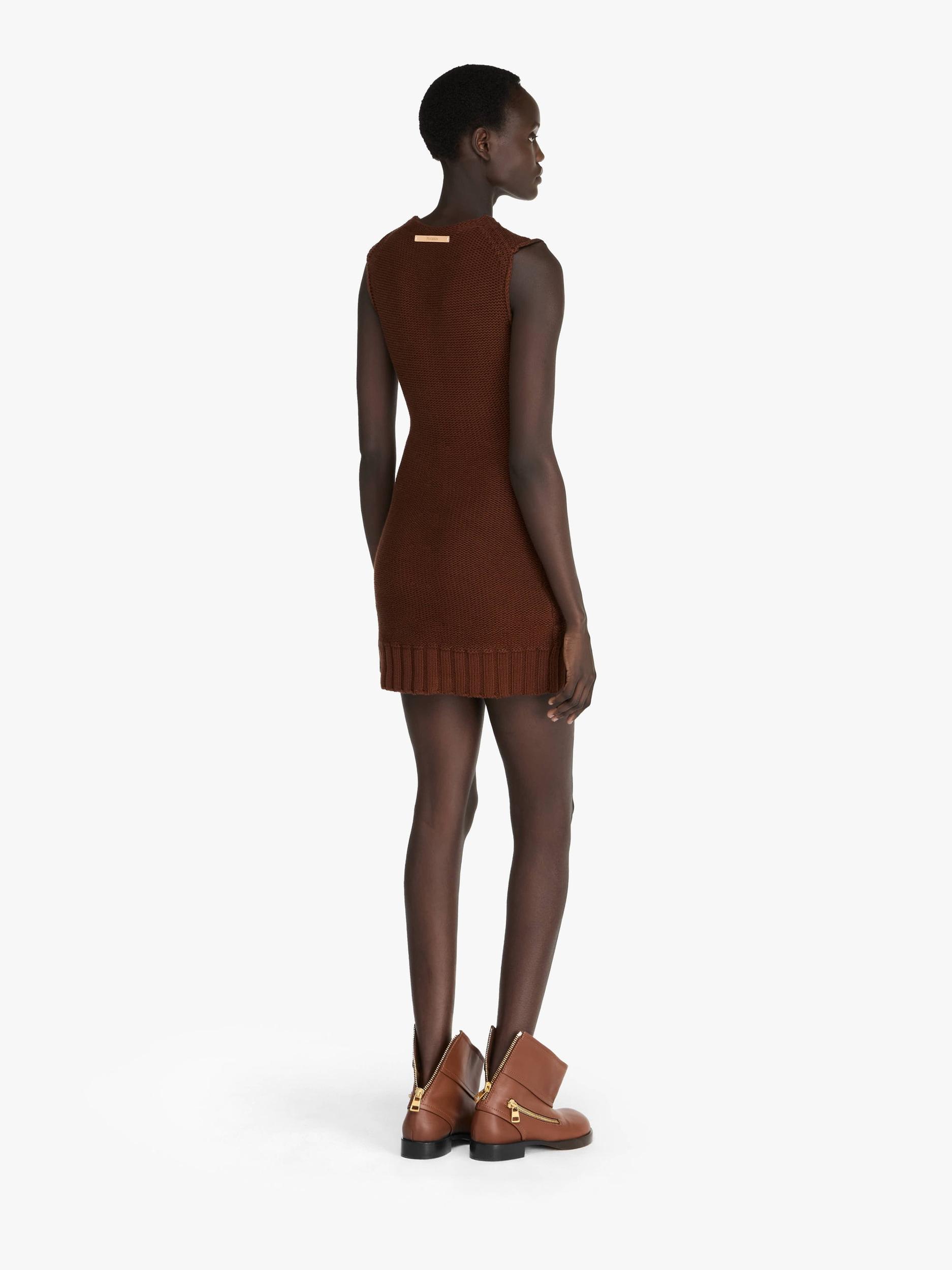 KNITTED MINI SHIFT DRESS Product Image