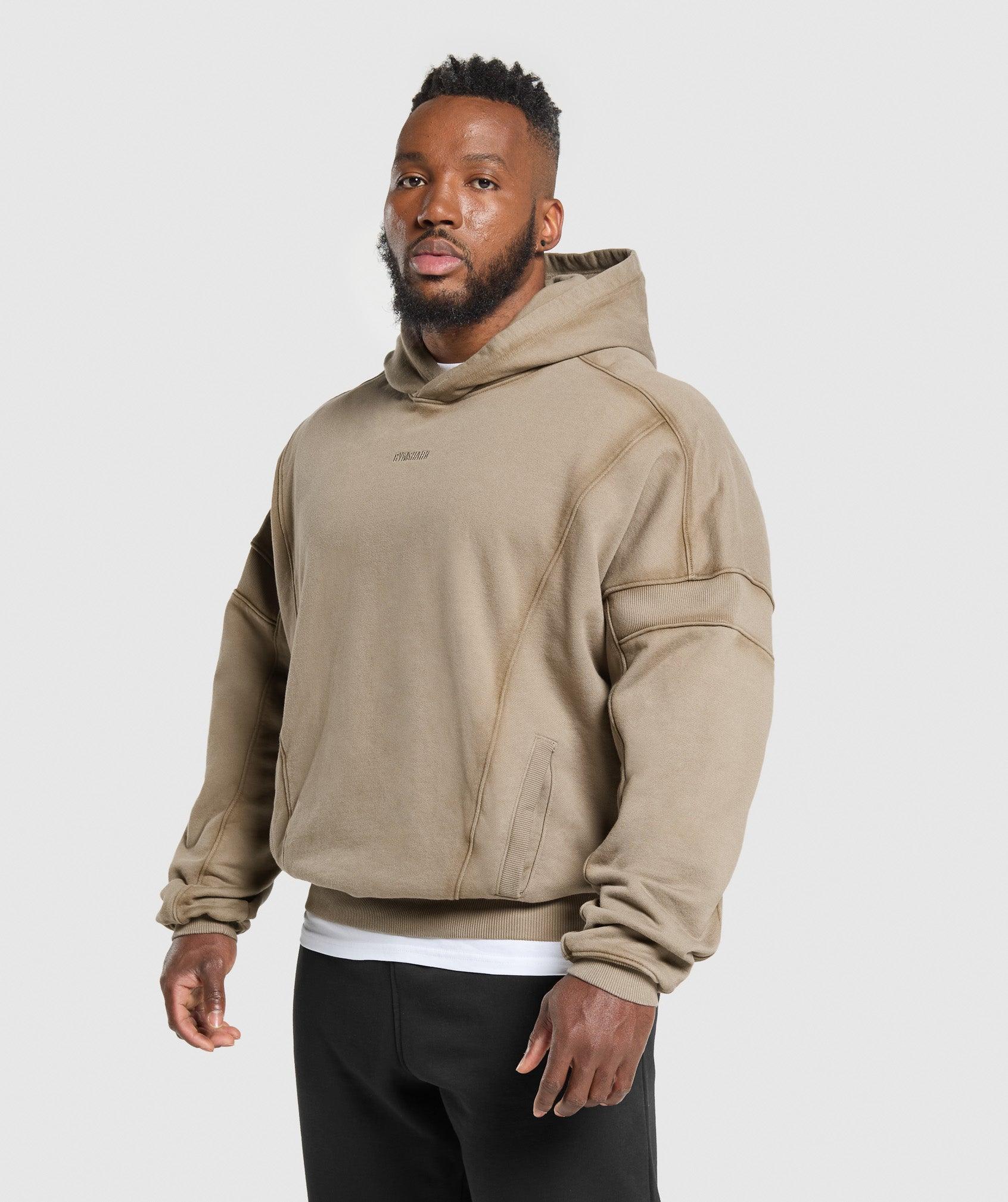 Gymshark Heavyweight Hoodie - Lifestyle Brown Male Product Image