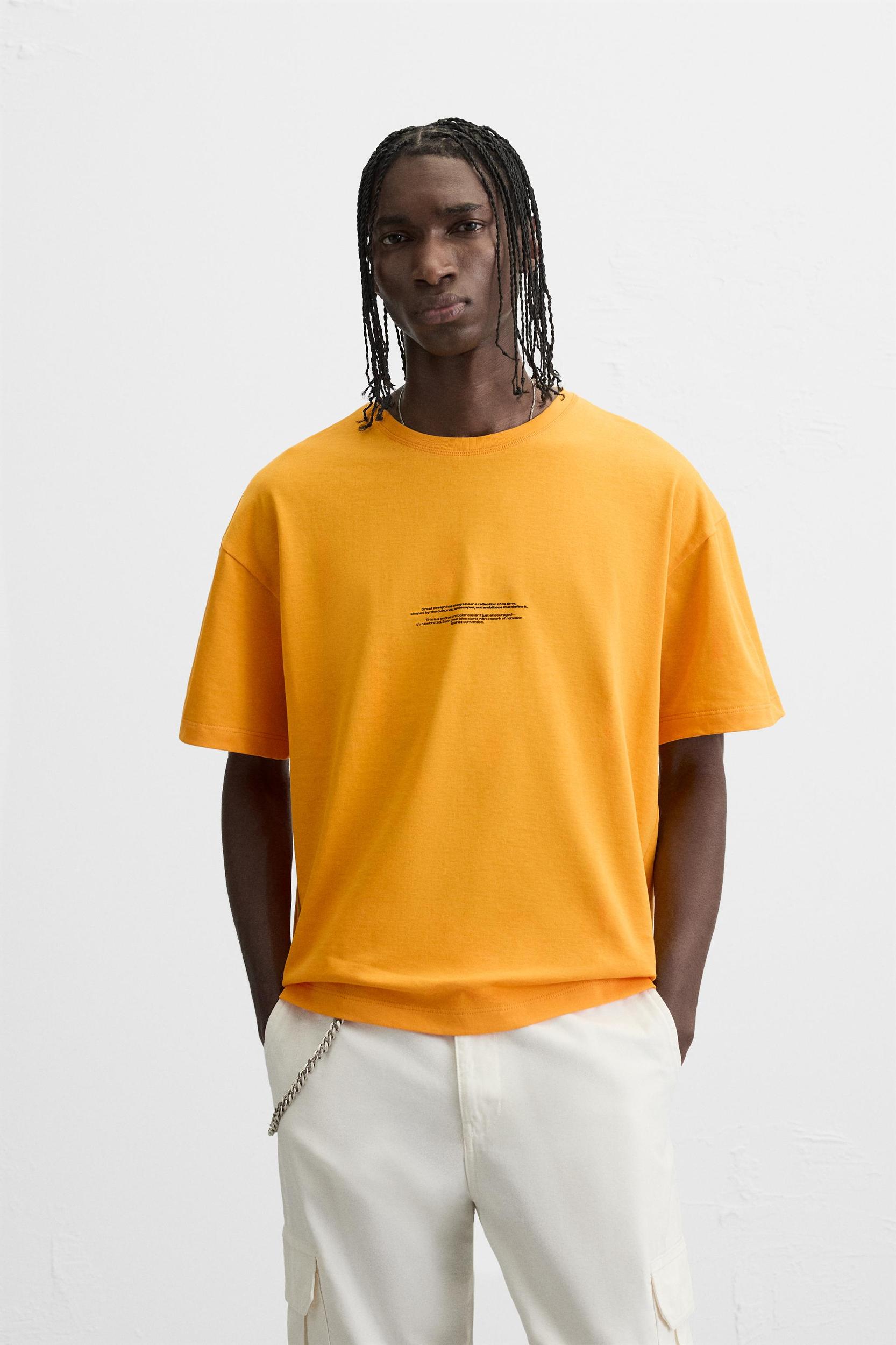 PRINTED TEXT T-SHIRT Product Image