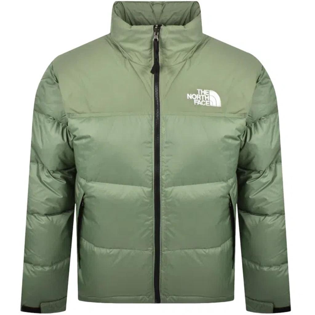 THE NORTH FACE Retro Nuptse 1996 Bark Mist Down Jacket In Green Product Image