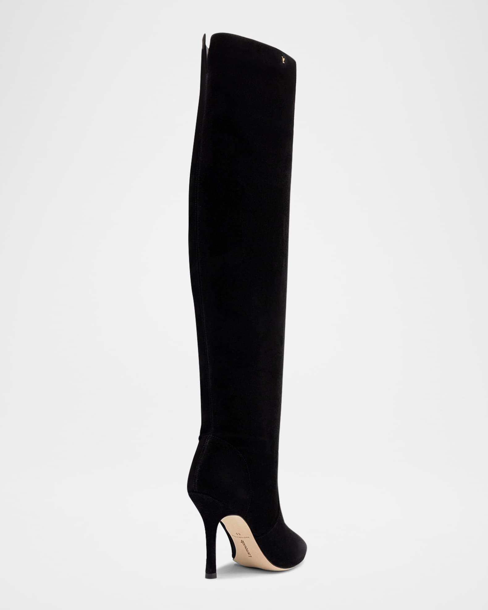 Kate Suede Stiletto Knee Boots Product Image